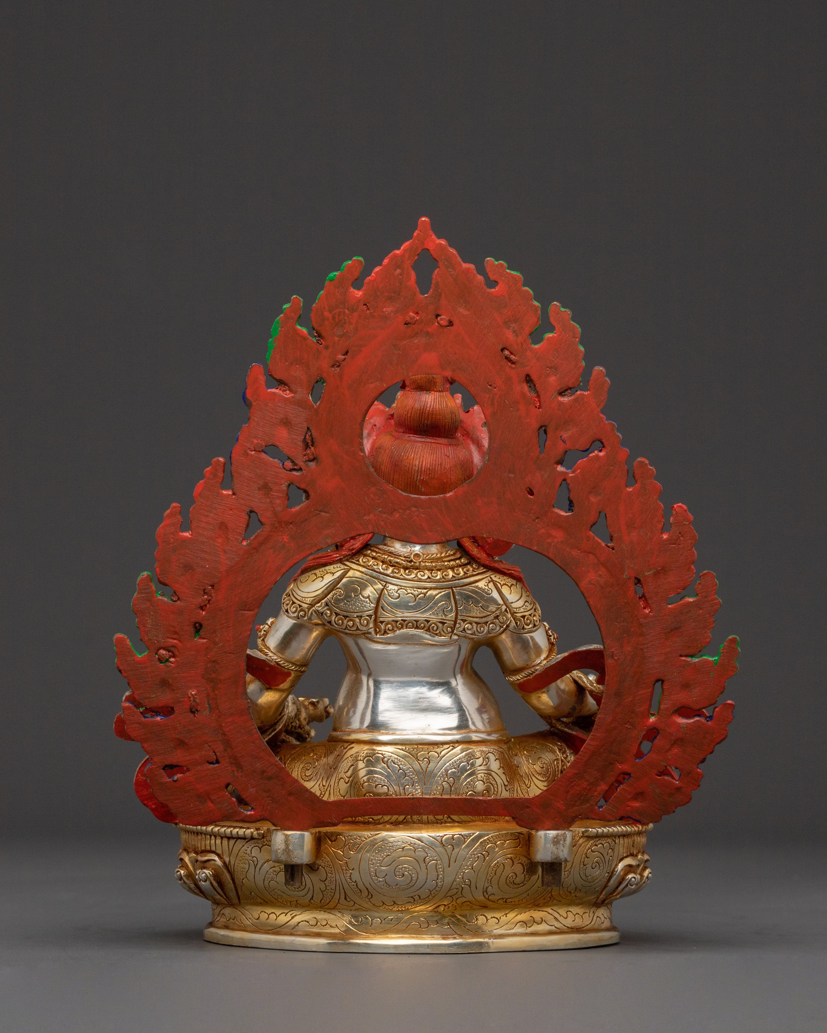 Prosperity Icon Dzambhala Statue | Handcrafted Gold Gilded Statue