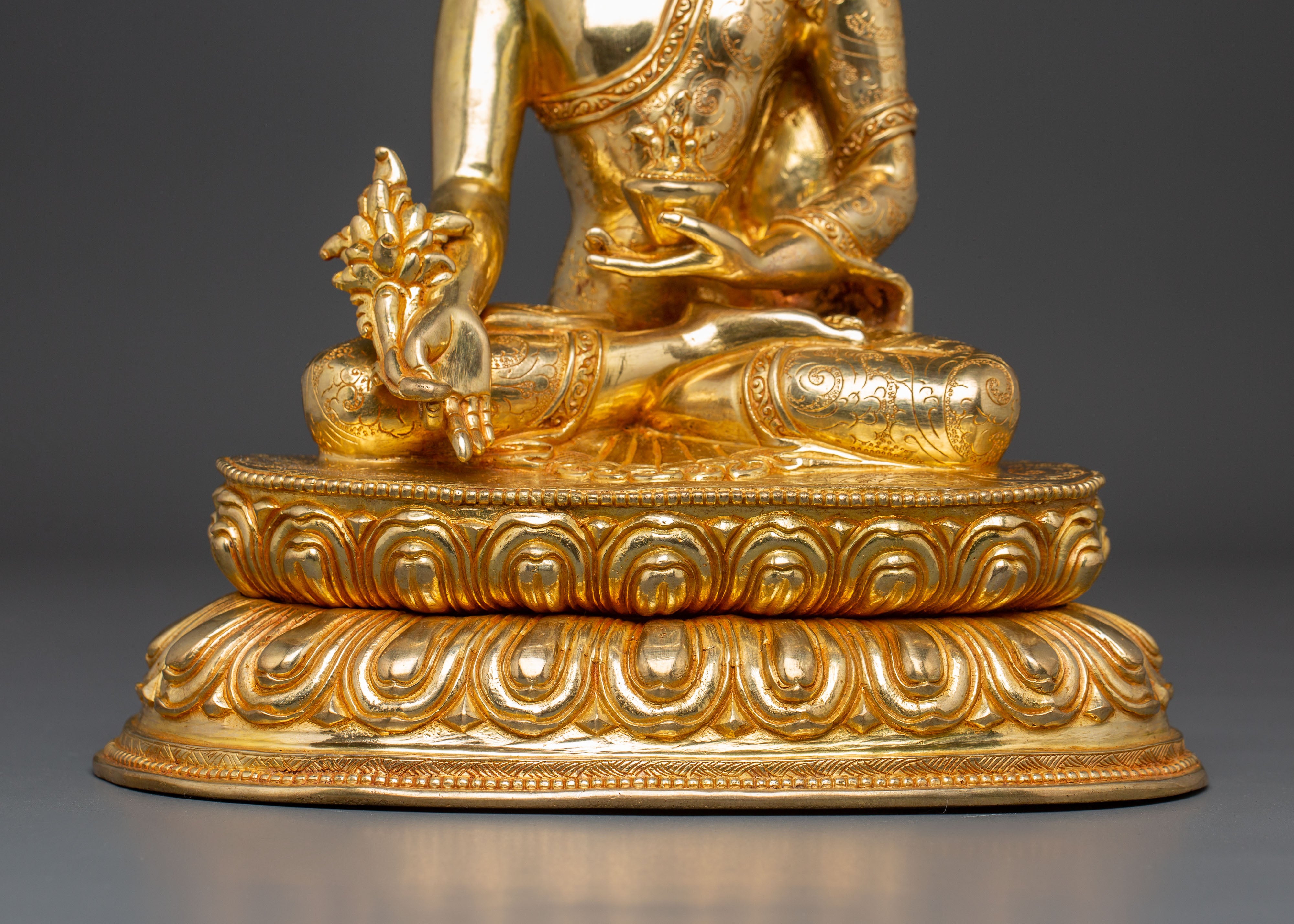 Handmade Statue of Medicine Buddha, The Spiritual Healer | Sculpture for Healing