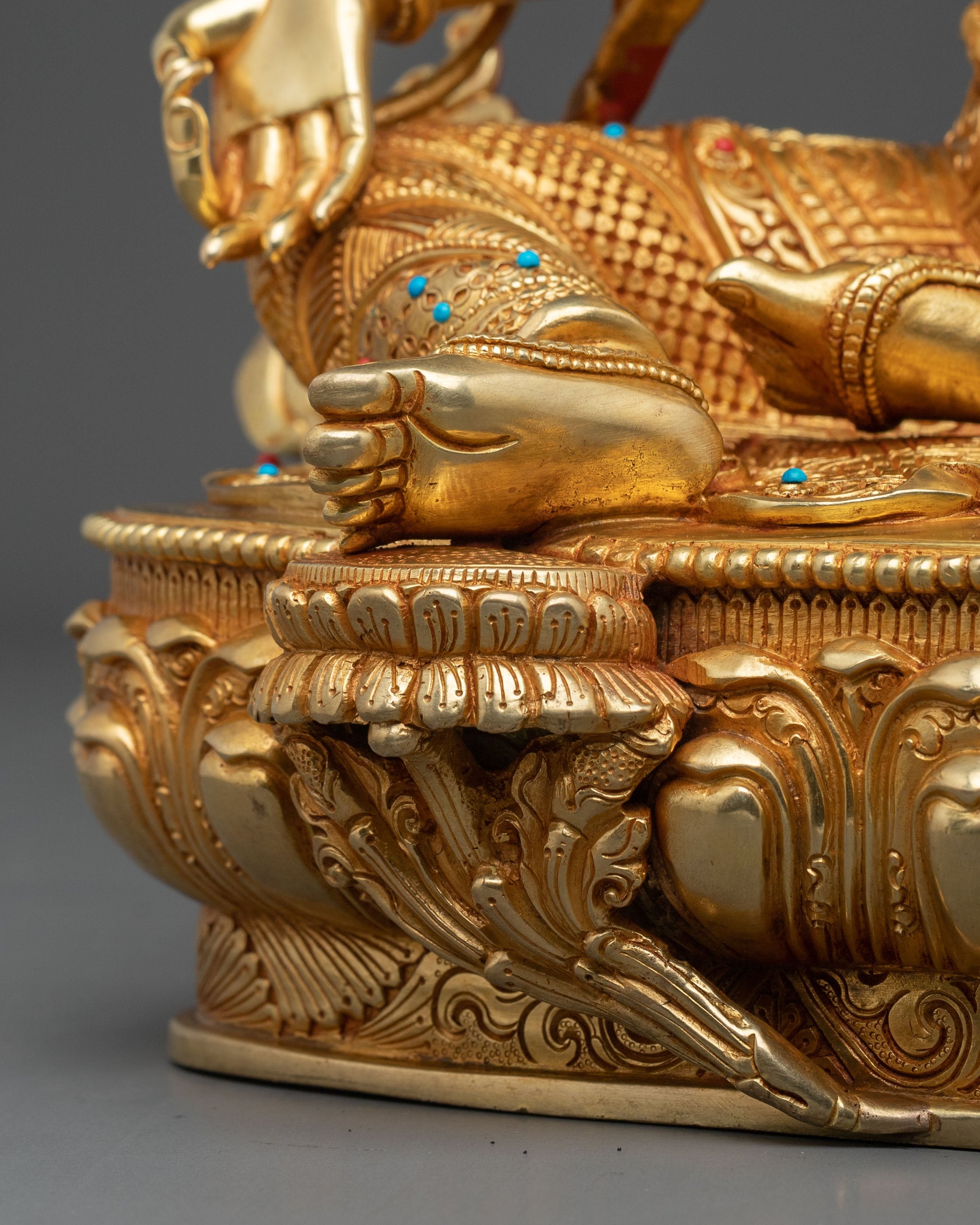 Handmade Green Tara Himalayan Sculpture | Tibetan Protector