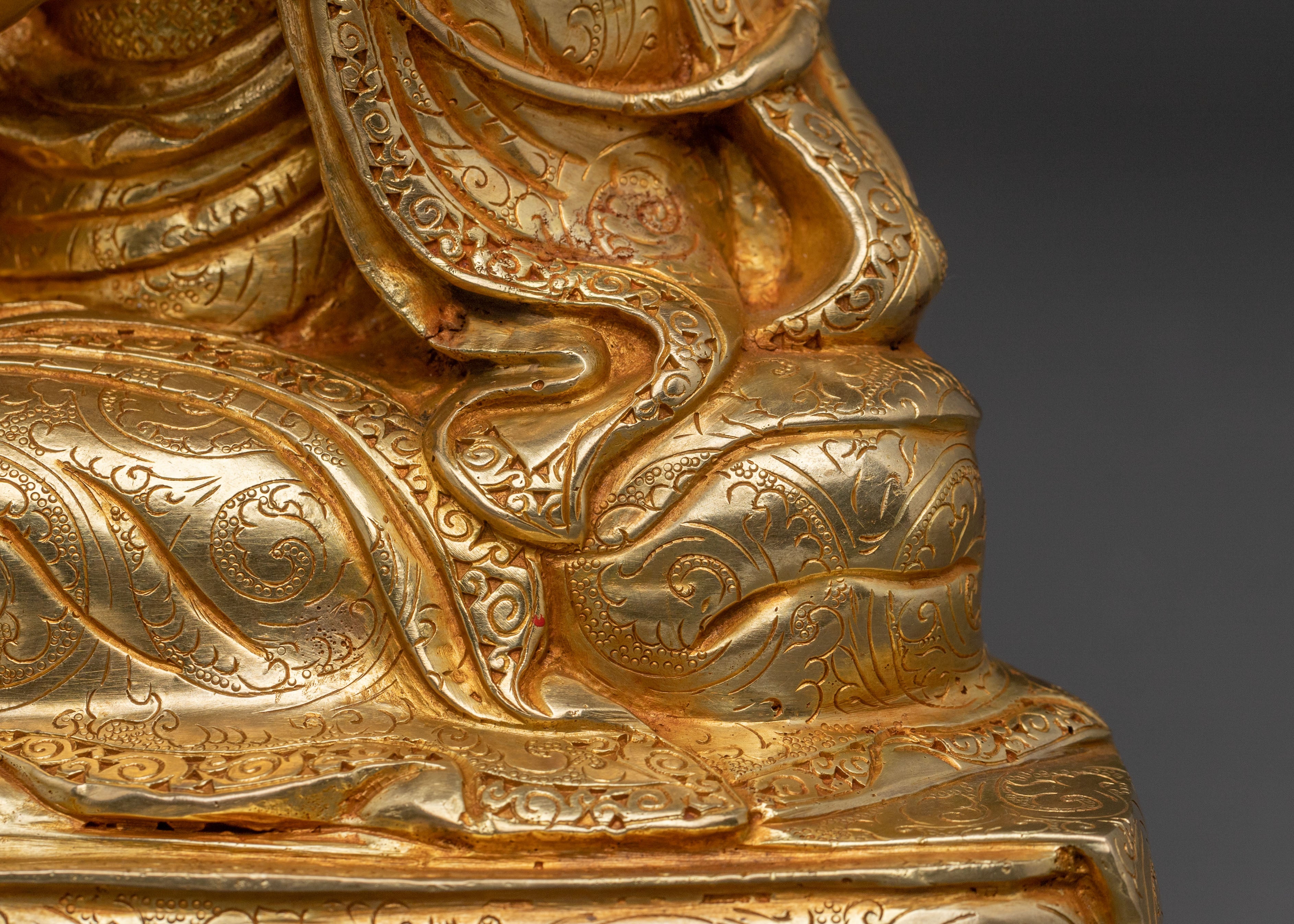 16th Karmapa Traditional Statue– Handcrafted Copper Sculpture