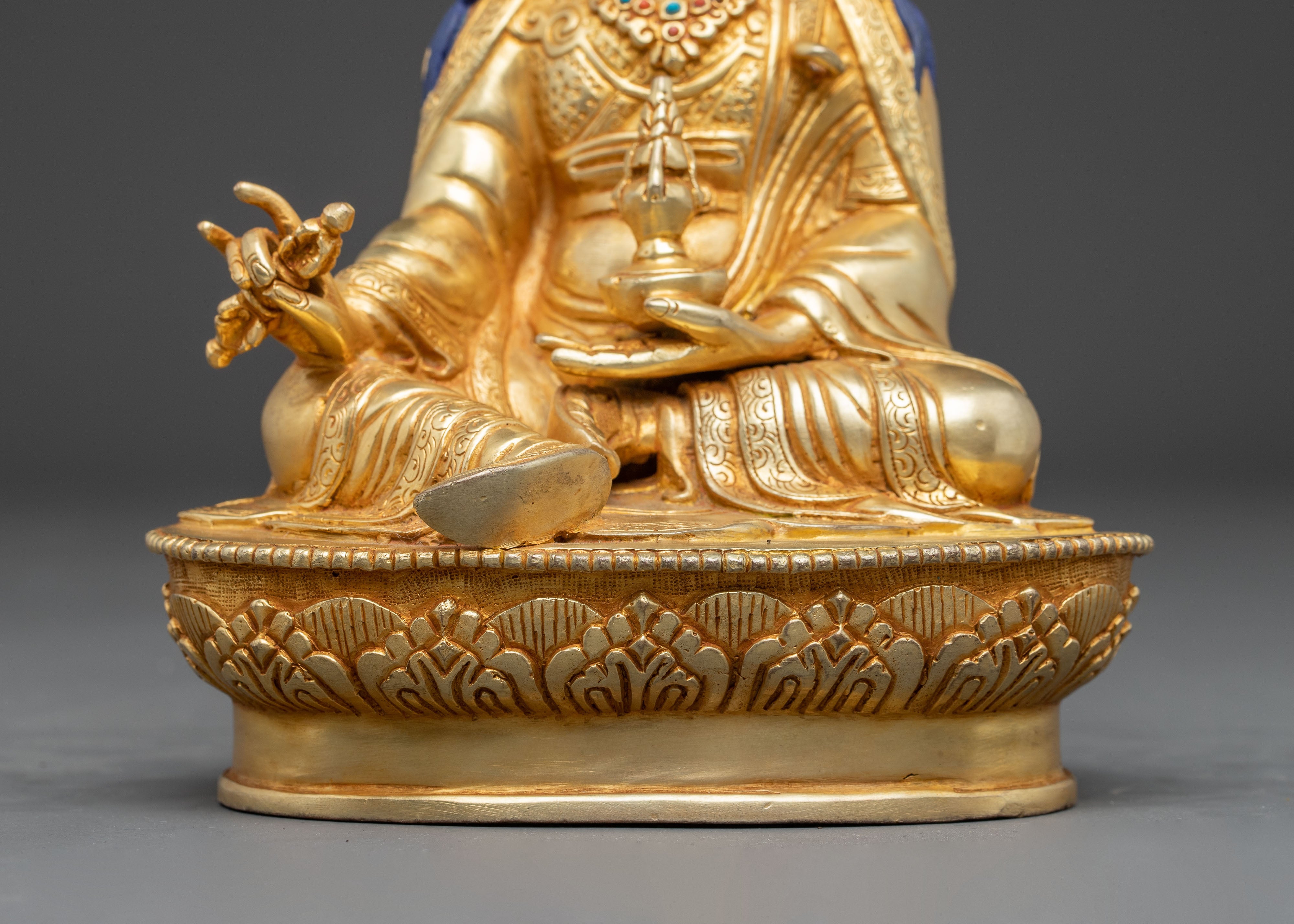 Handmade Copper Statue of Padmasambhava | Tantric Buddhist Master