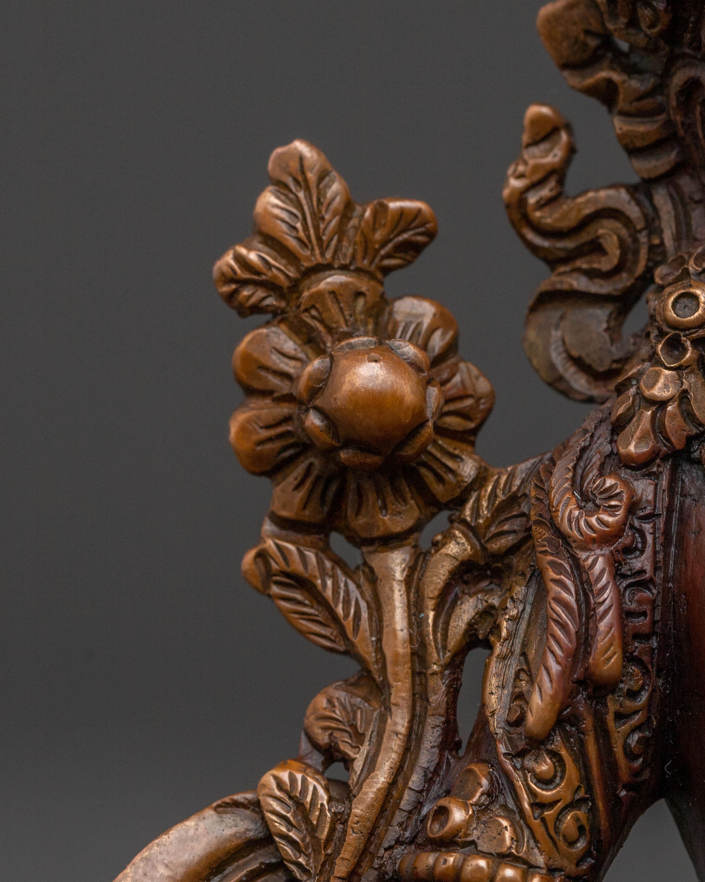 Vajrasattva Sacred Purification Statue | Oxidized Copper Statue