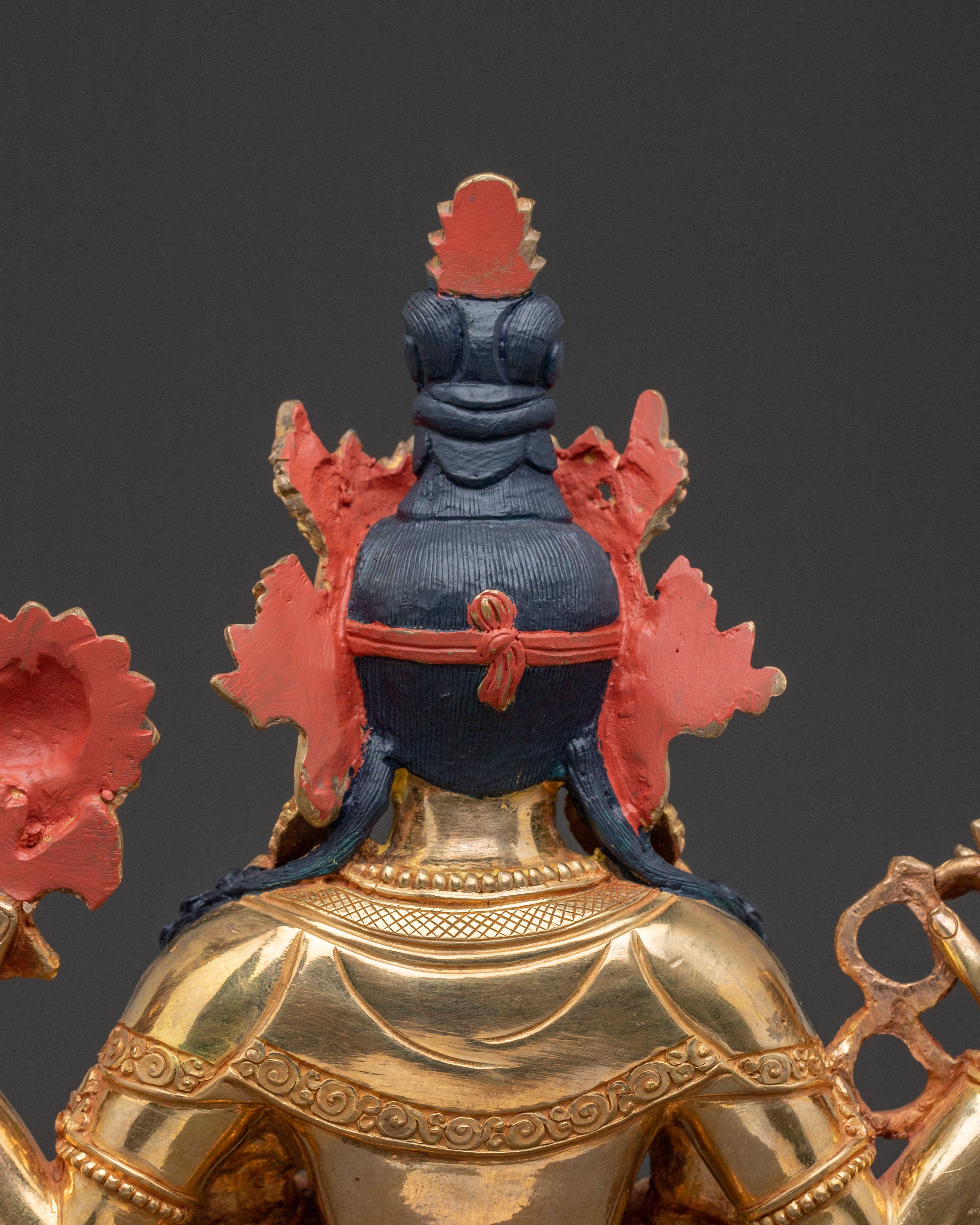 Chenrezig Golden Statue: Eyes of Compassion