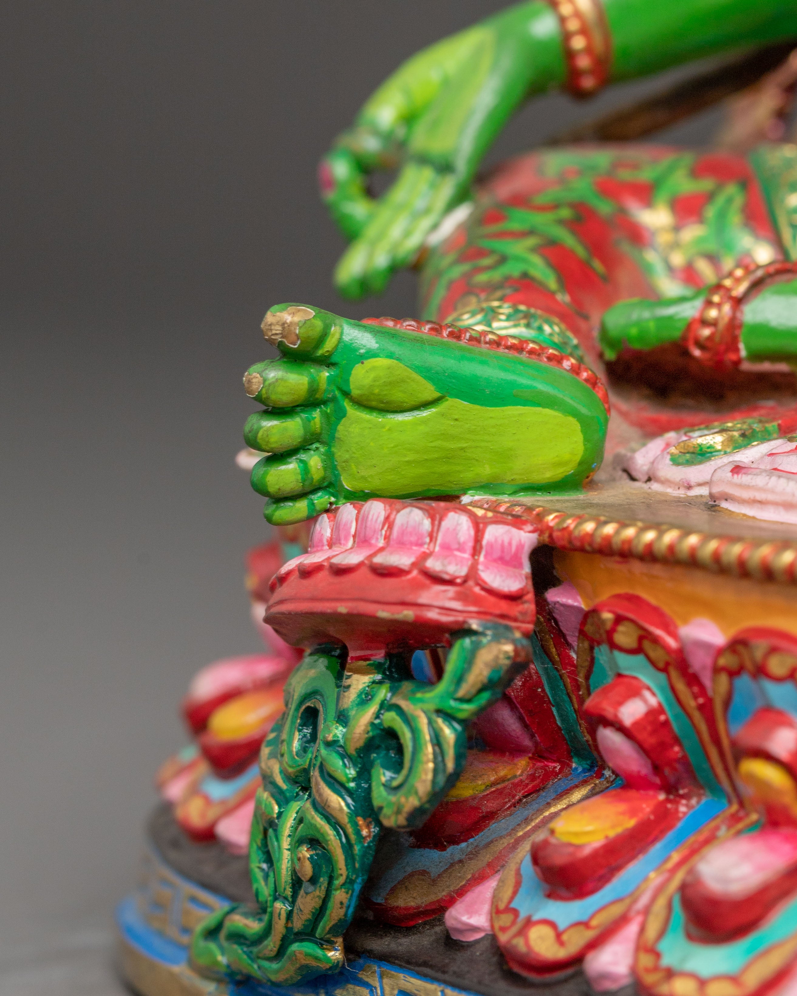 Mother Green Tara Handcrafted Statue | Embodiment of Compassion