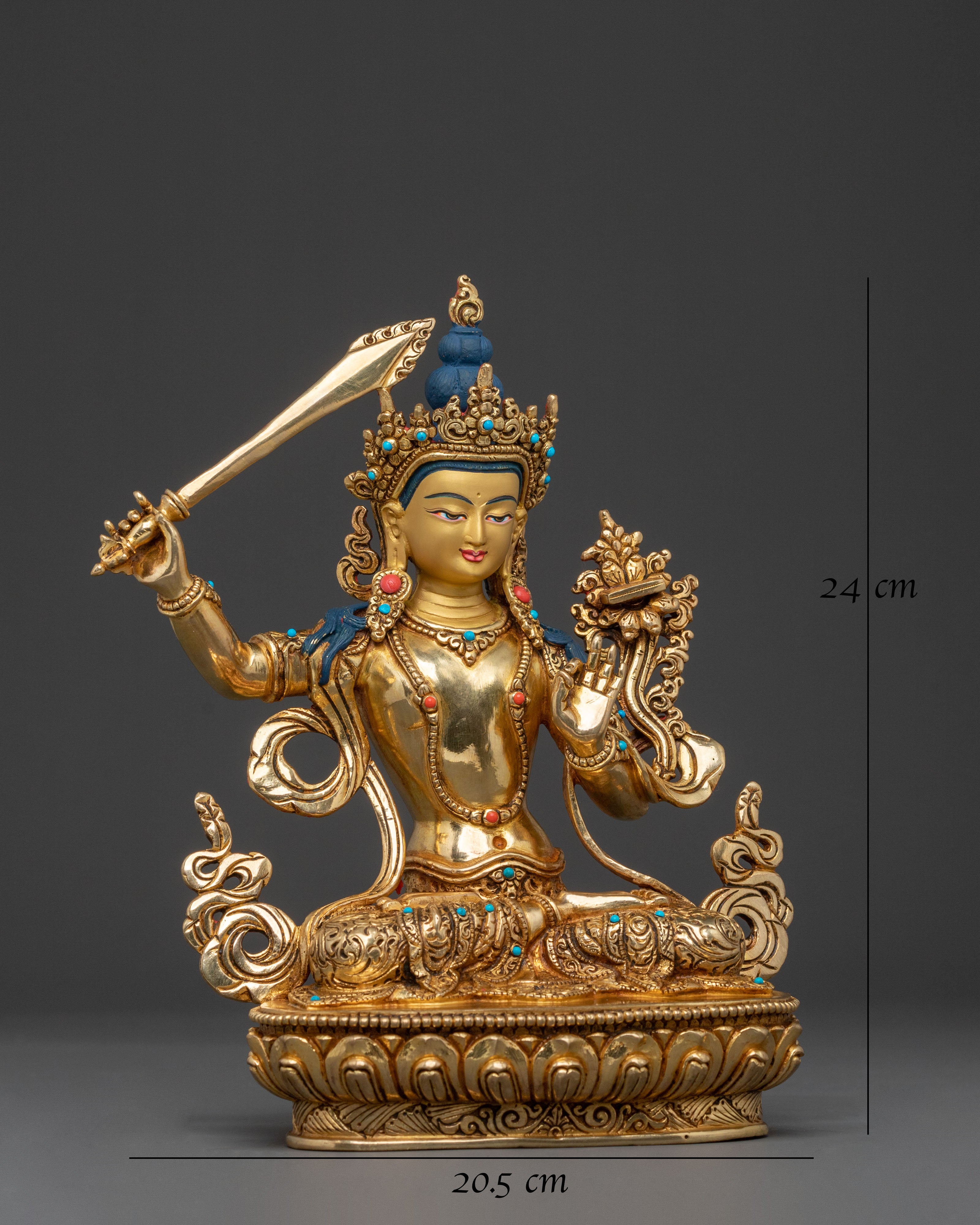 Himalayan Manjushri Statue | Sacred Home Decor