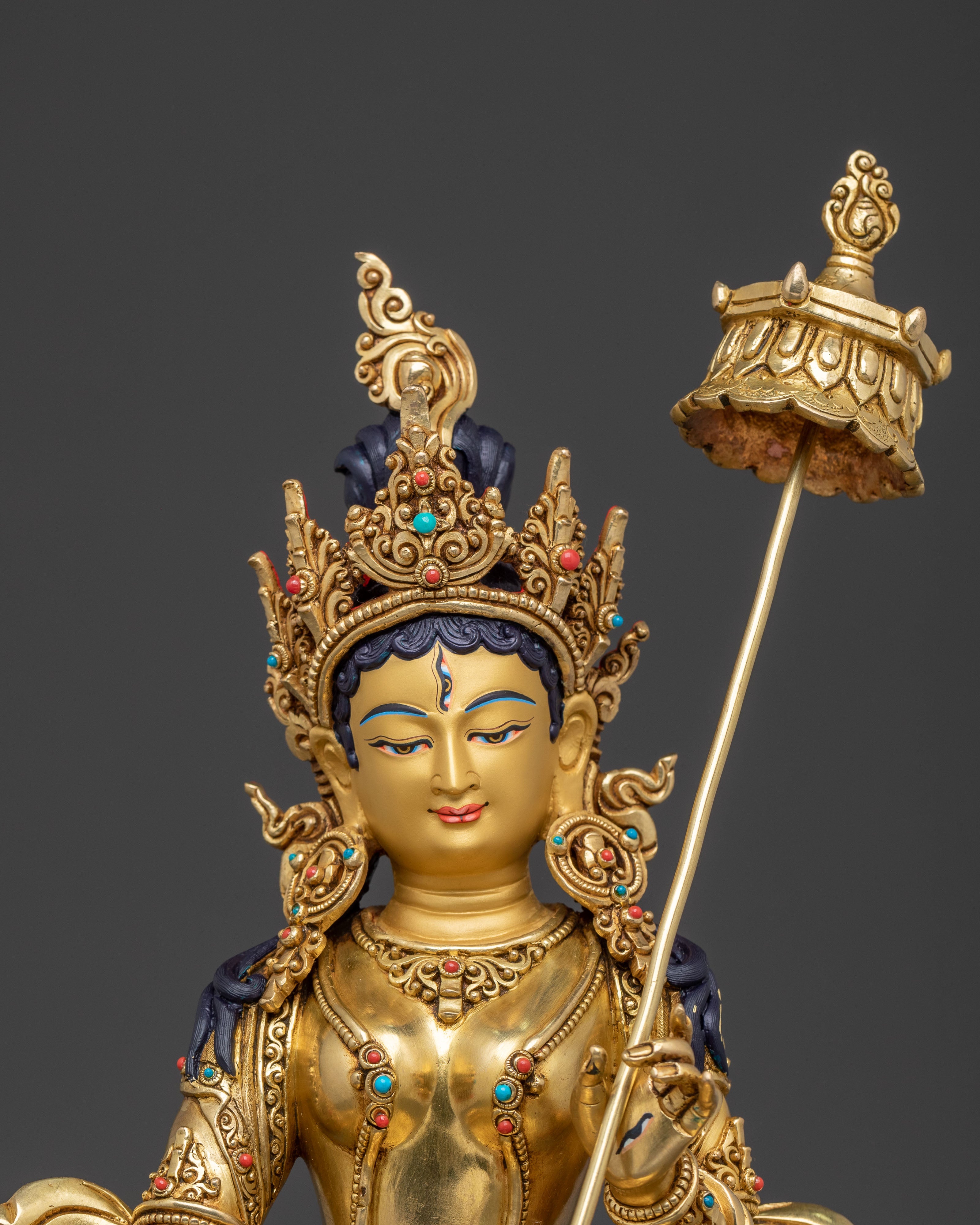 Golden Dukar Statue | Protector of the Dharma