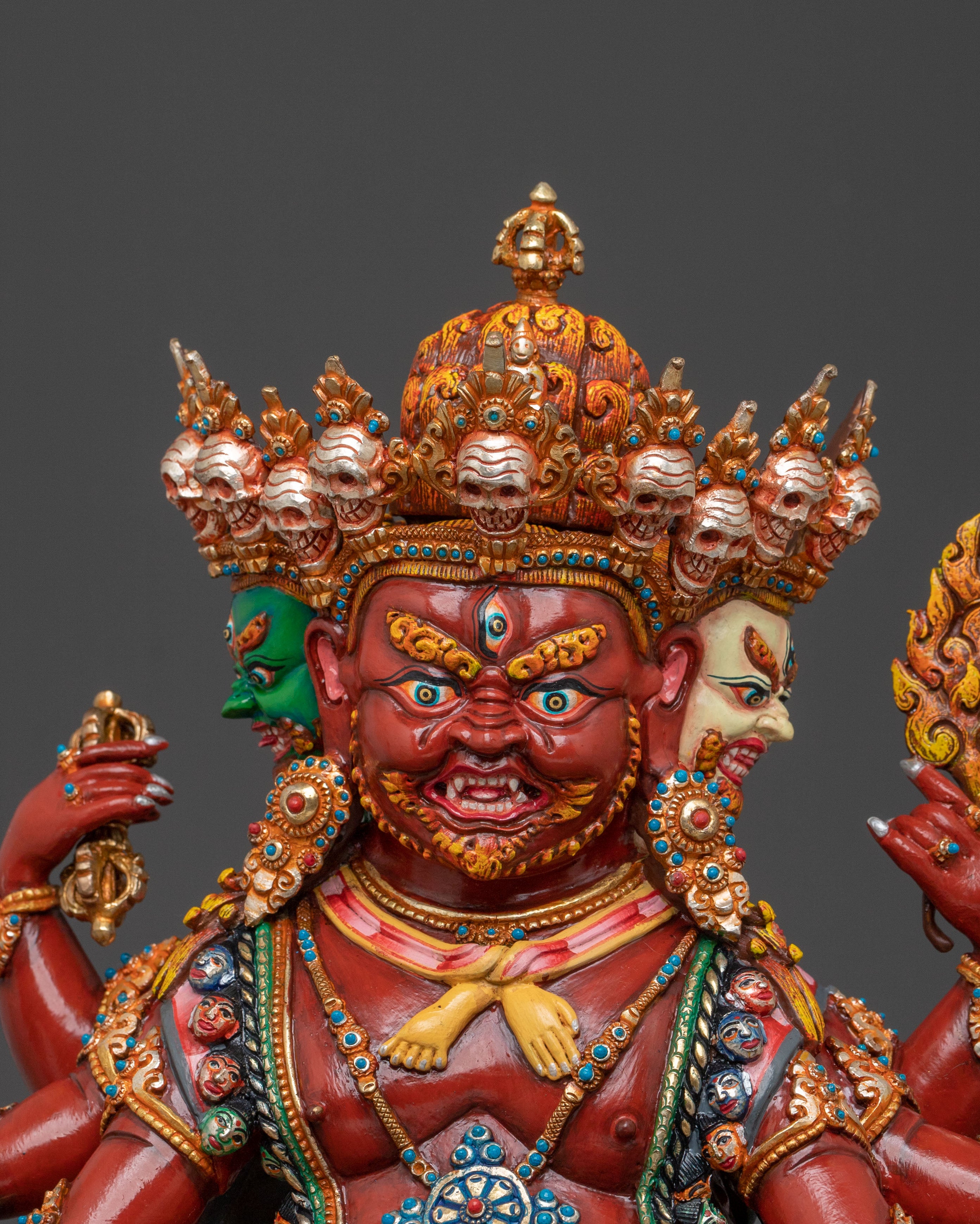 Hayagriva Meditation Figure | 24k Gold Gilded Protector Figrue