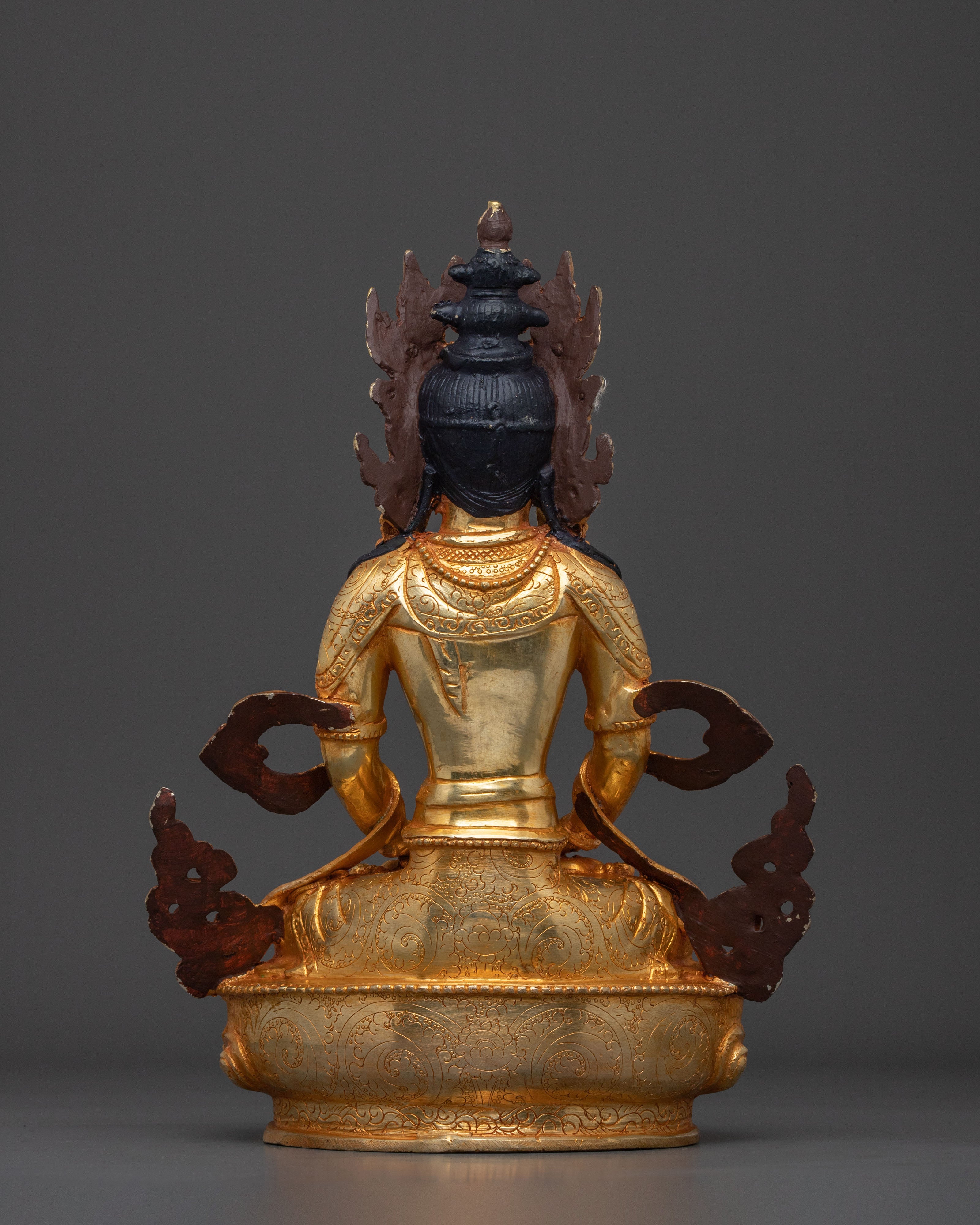 Handmade Amitayus Buddhist Statue | Meditation Decor