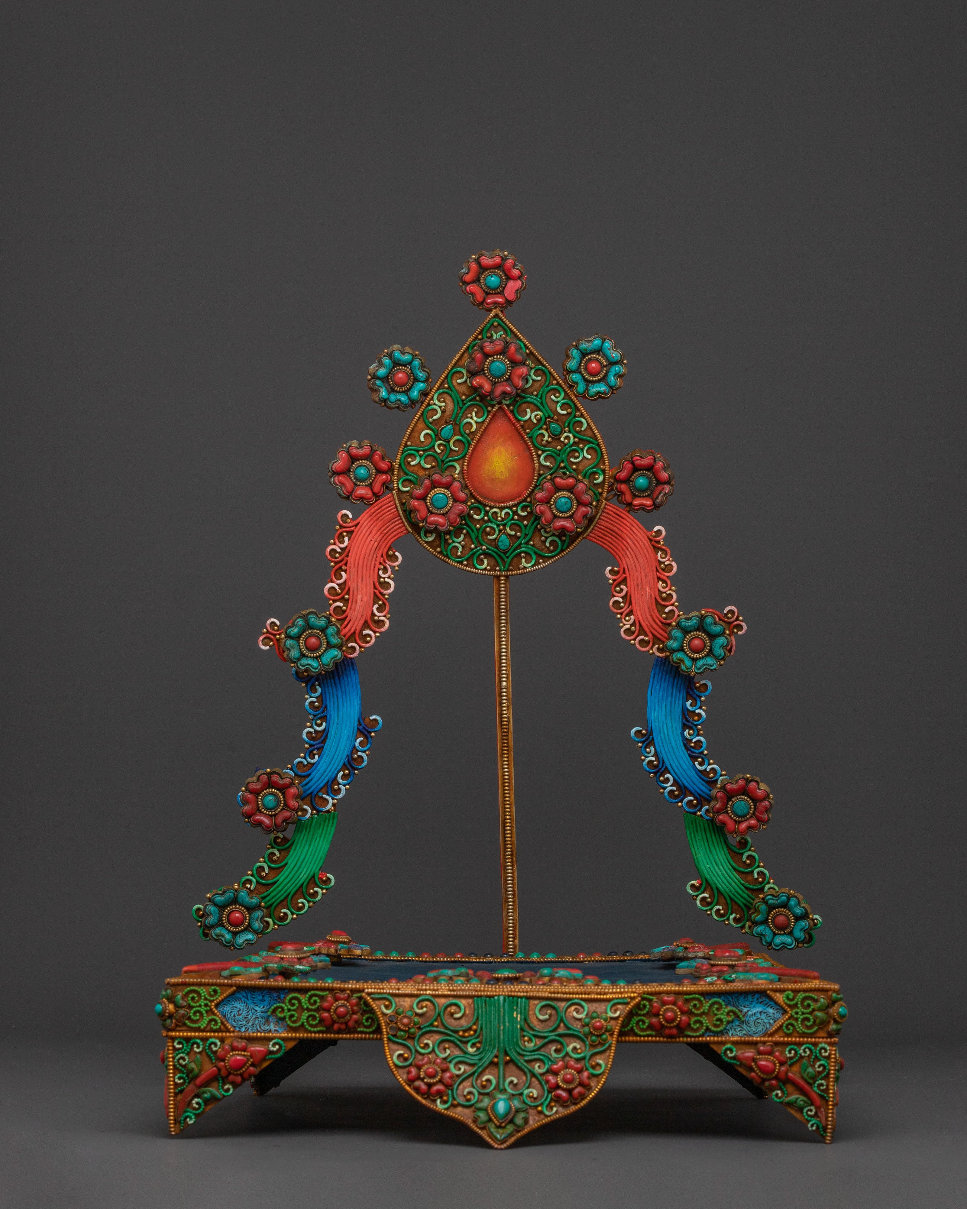 Buddhist Statue of Amitayus Sitting On A Throne