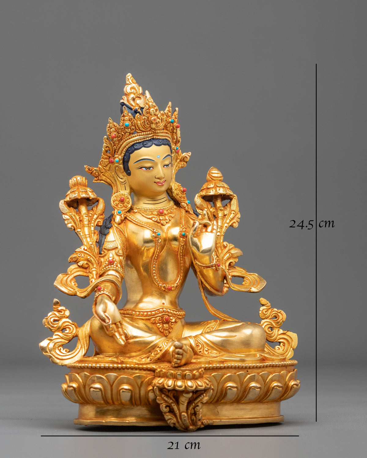 Green Tara Figurine | Tibetan Buddhist Protector