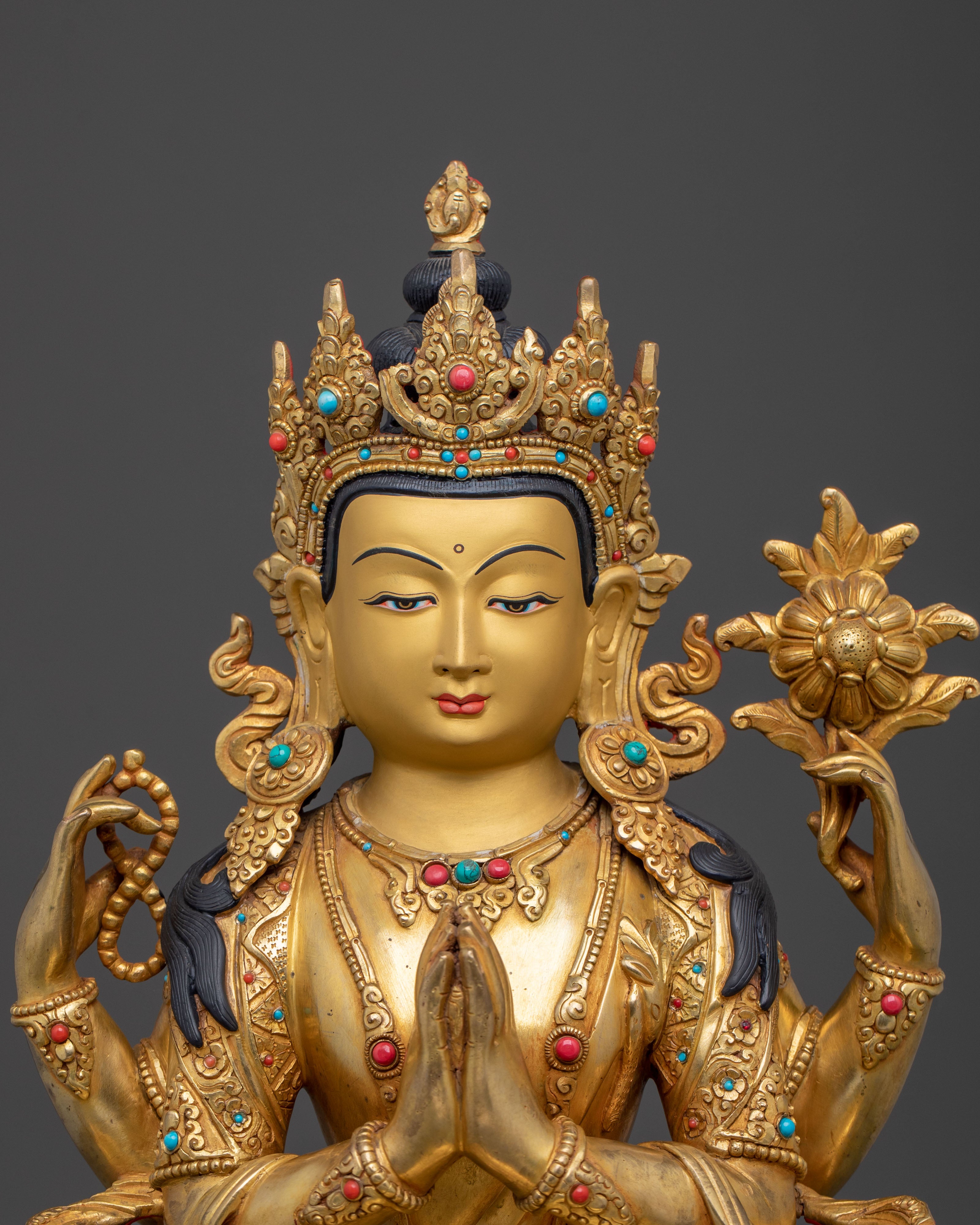 Chenrezig Four-Armed Rupa | Home Decor