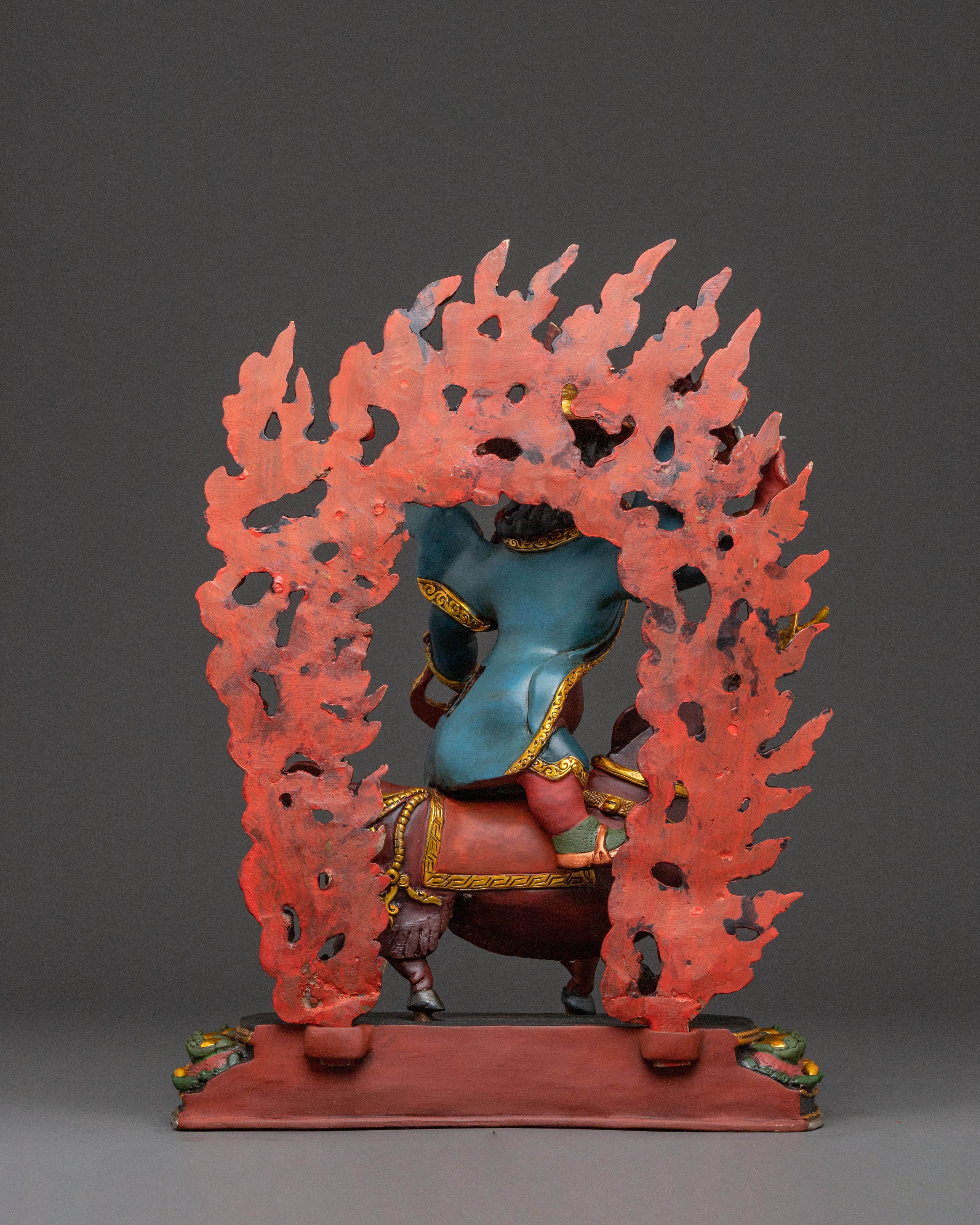 Damchen Garwai Nagpo Statue | Oath-Bound Blacksmith