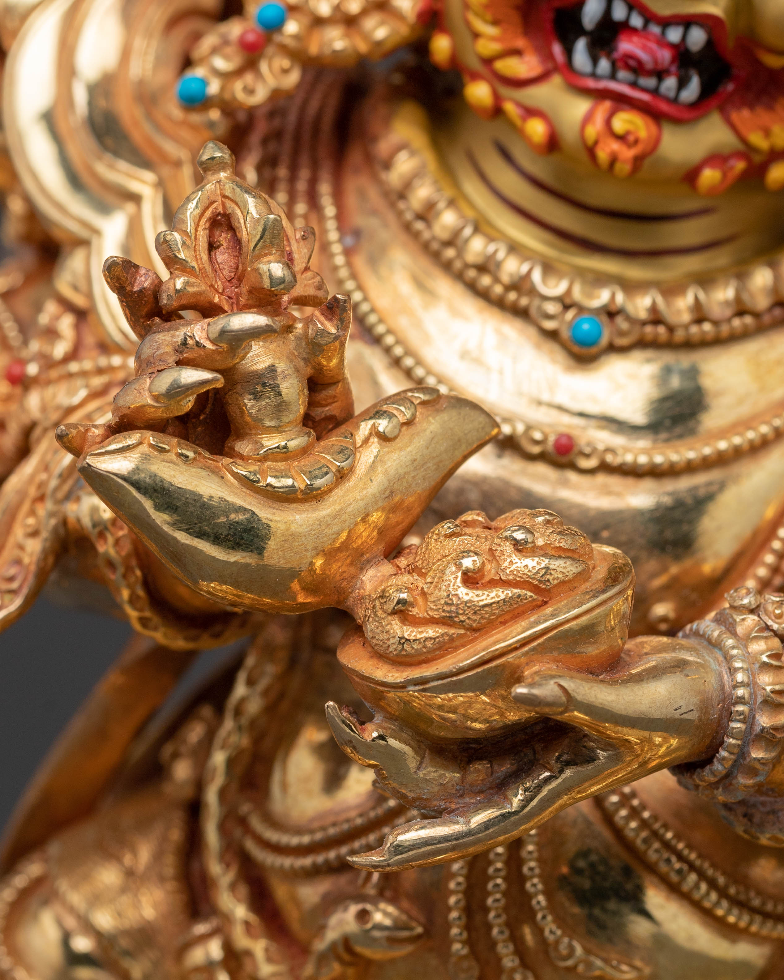 Six Armed Mahakala Guardian Statue | Protector Deity of Fearlessness