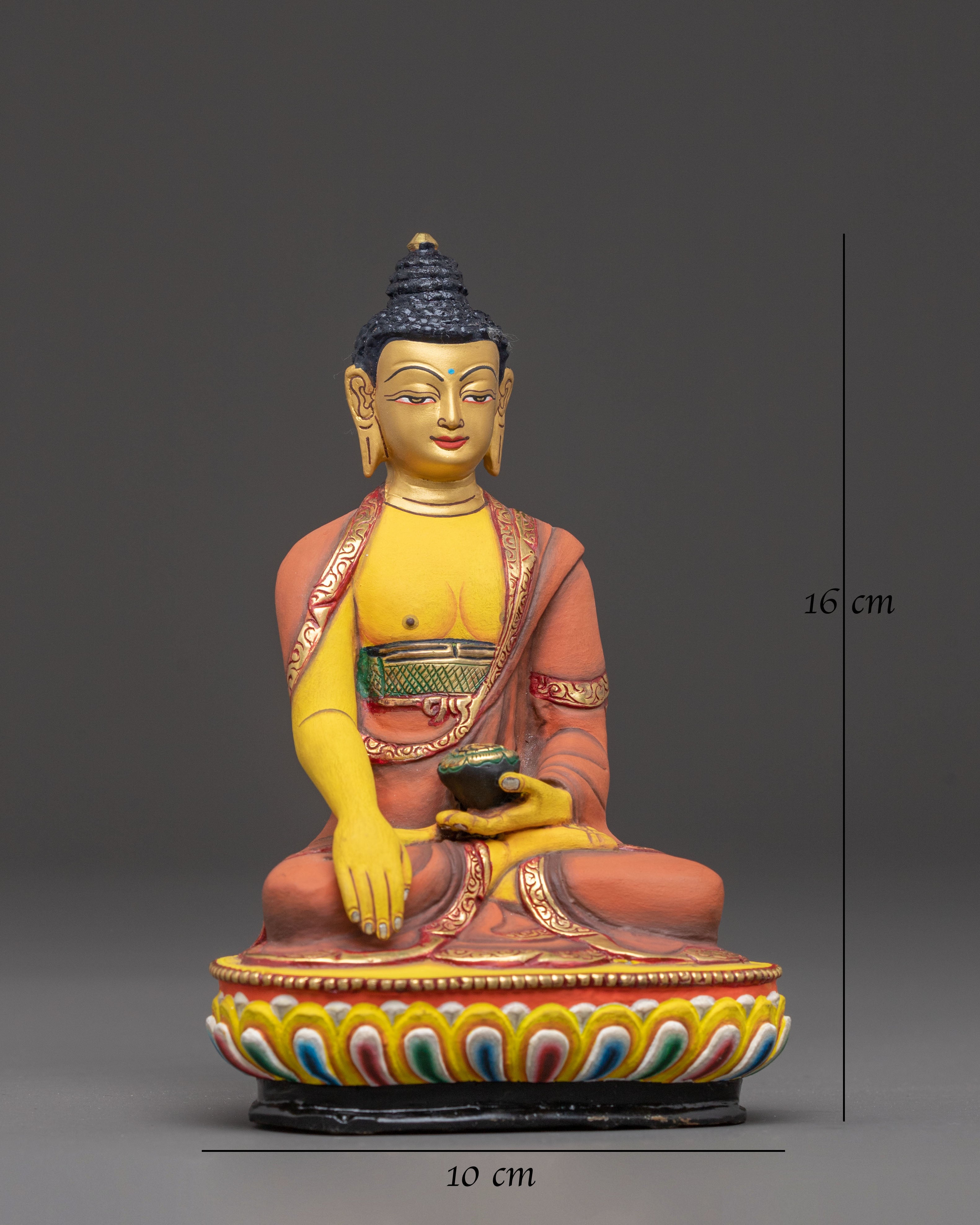 Shakyamuni Buddha Gold Glided Copper Statue | Buddhist Sculpture