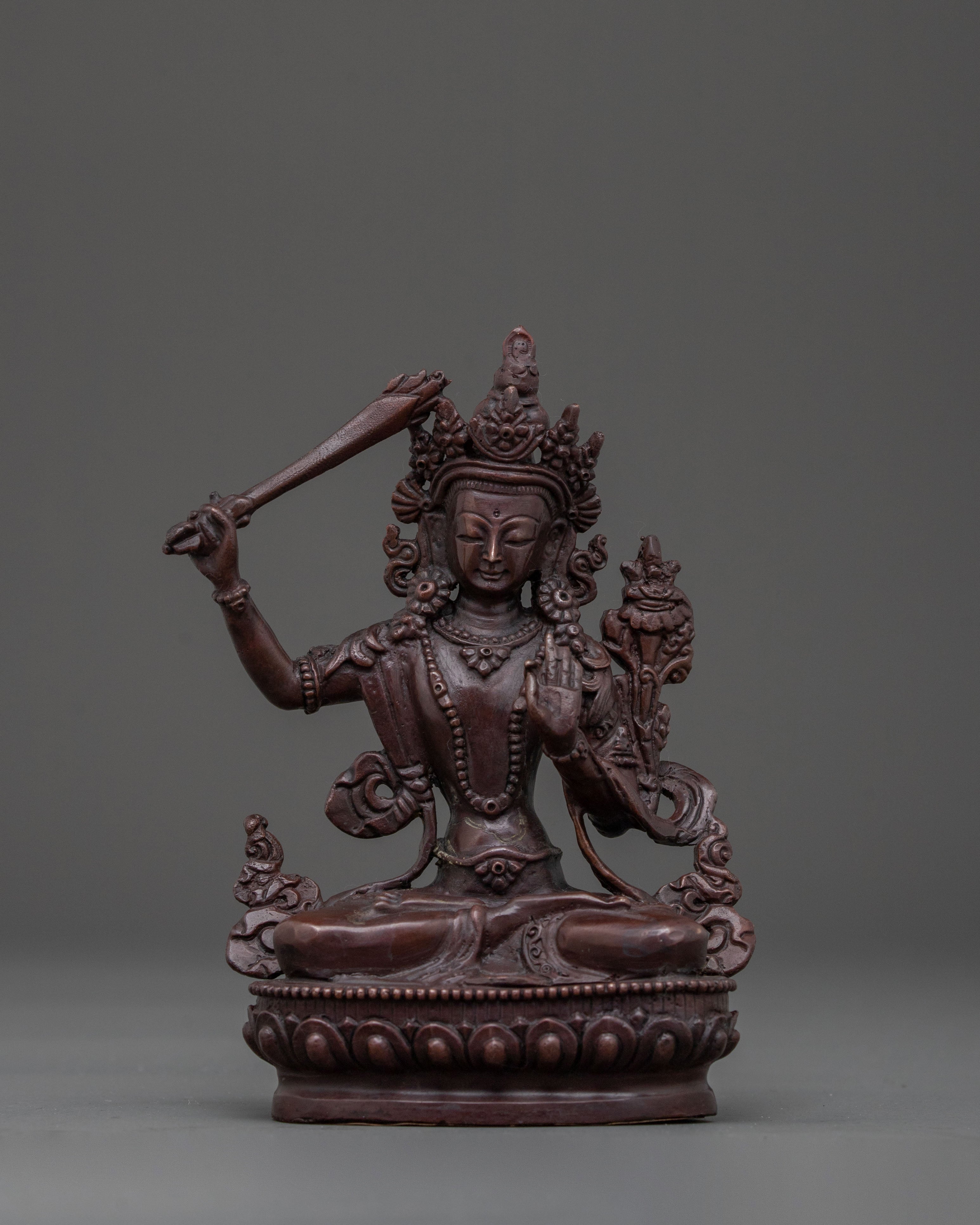 Handcrafted Manjushri Statue | Wisdom Deity