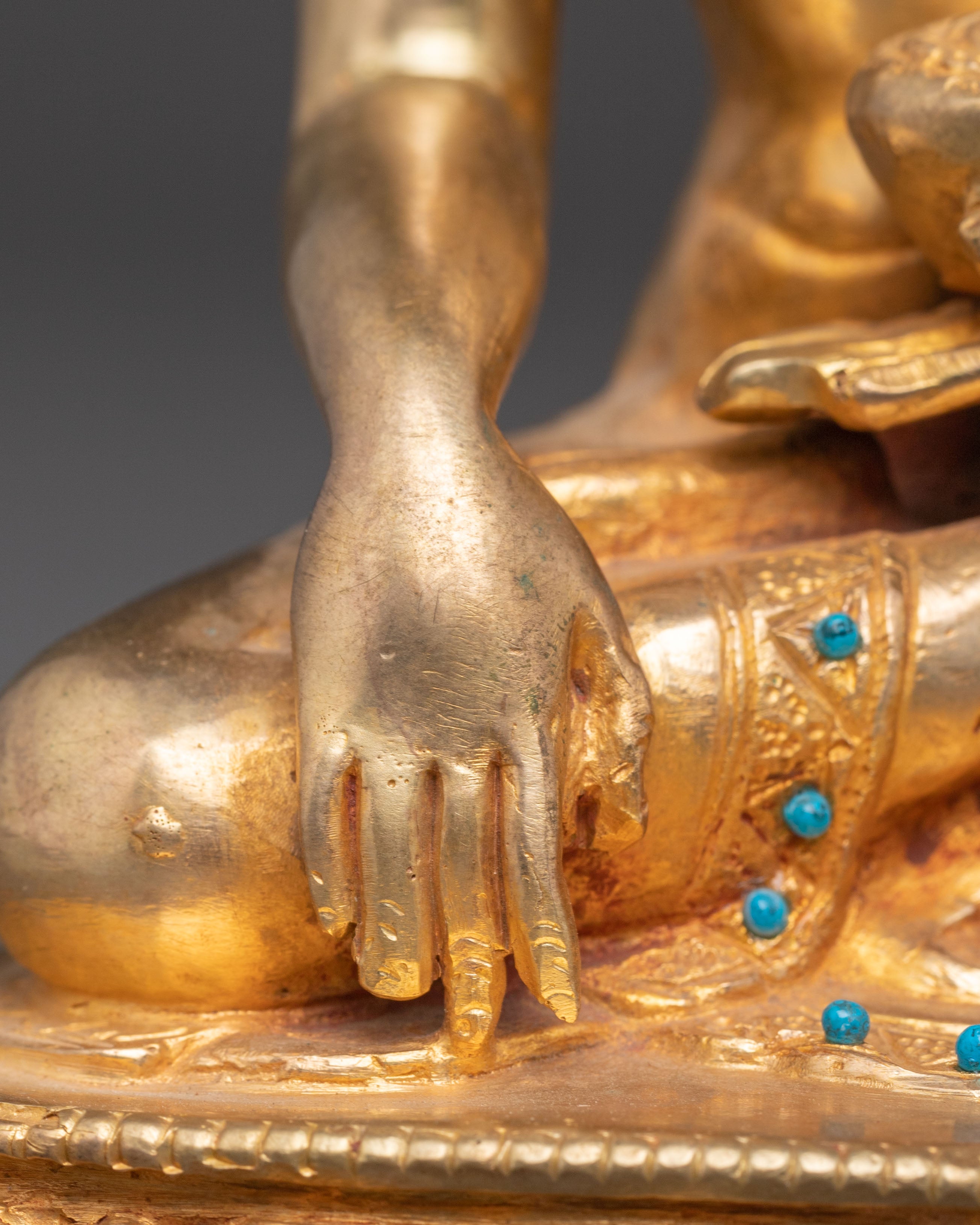 Handmade Copper Statue of Buddha Shakyamuni | Meditation and Altar Decor