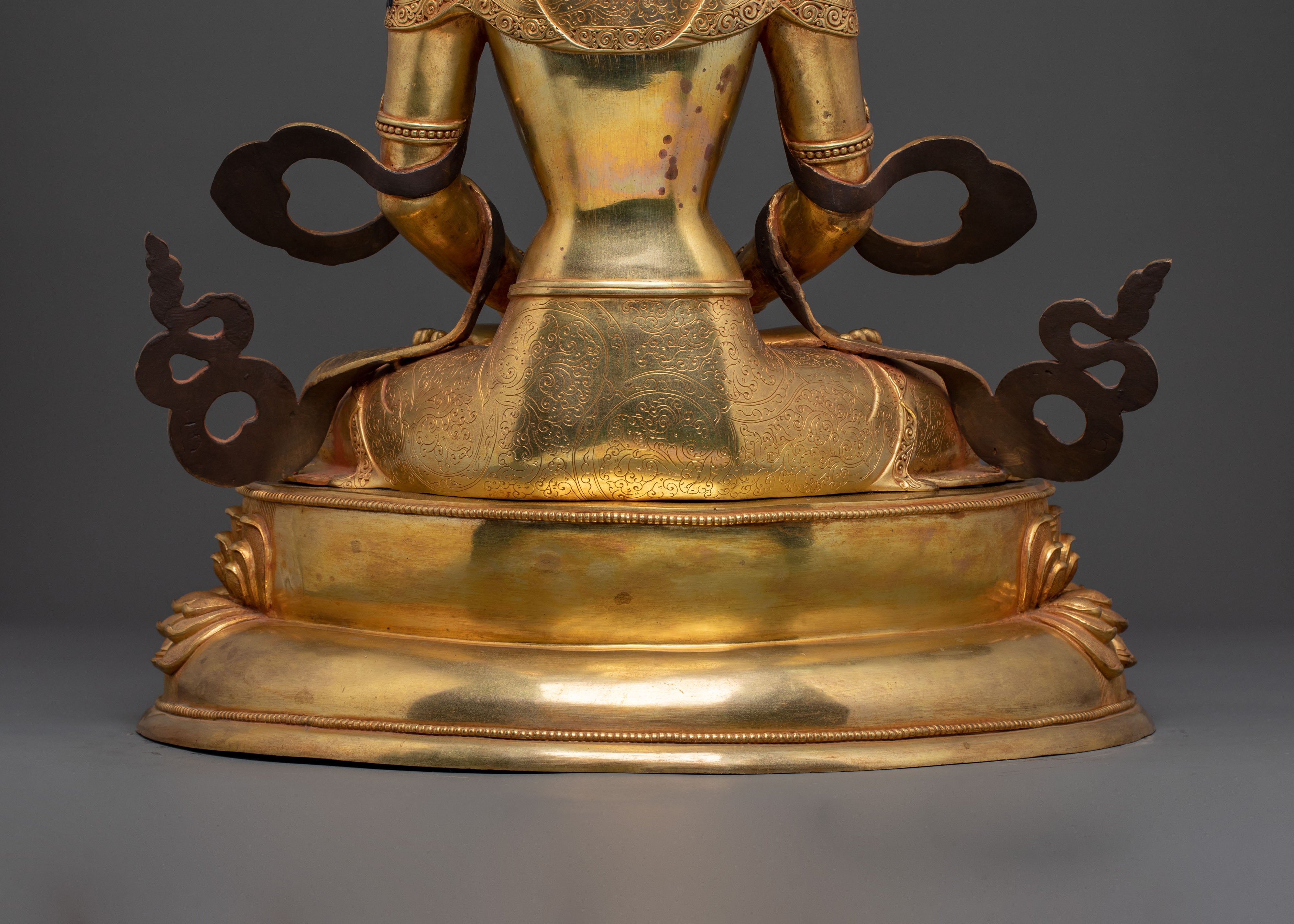 Amitayus Buddha Statue | 24K Gold Gilded Figurine