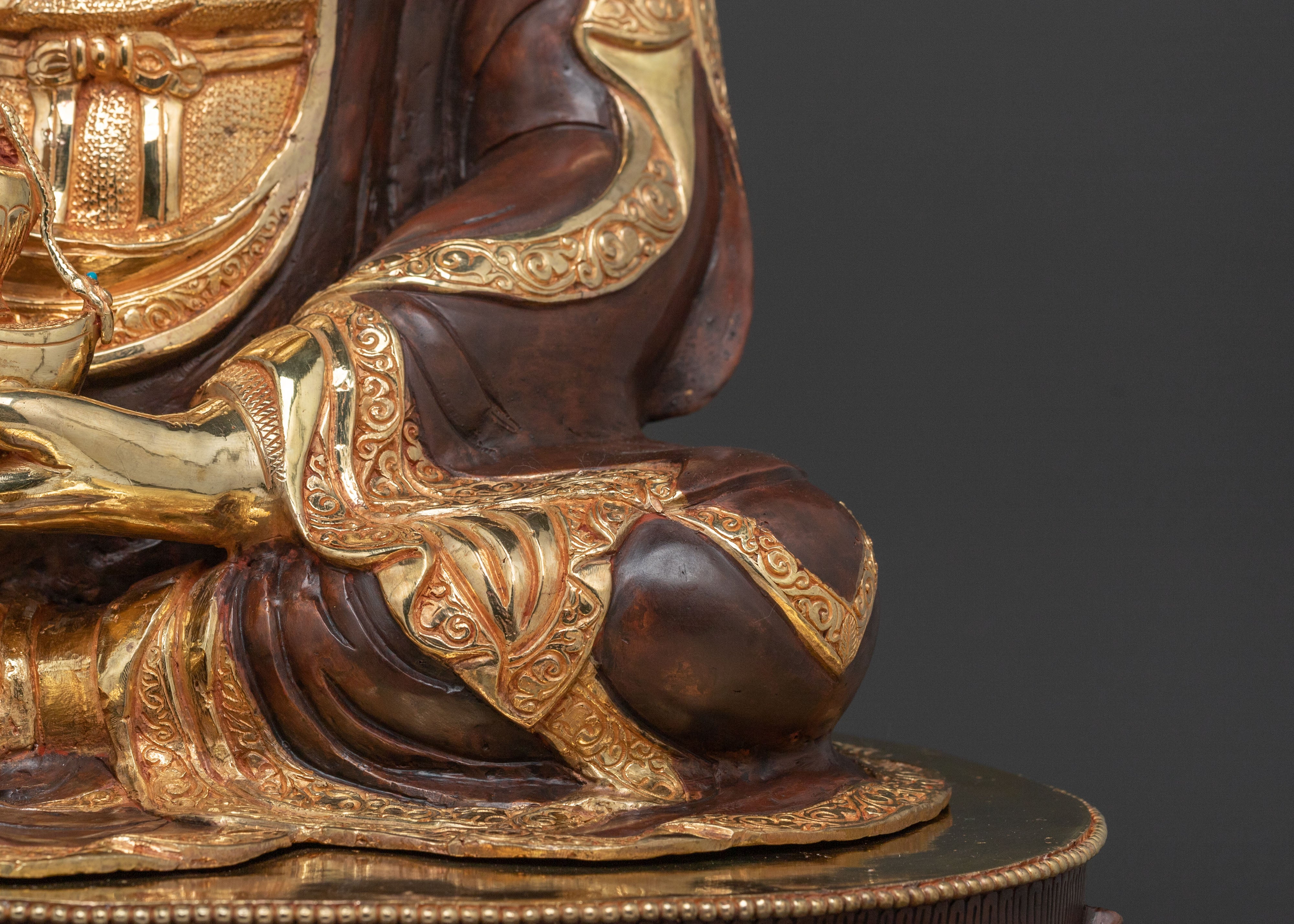 Guru Rinpoche Sacred Protector Statue | Tibetan Buddhist Altar Decor