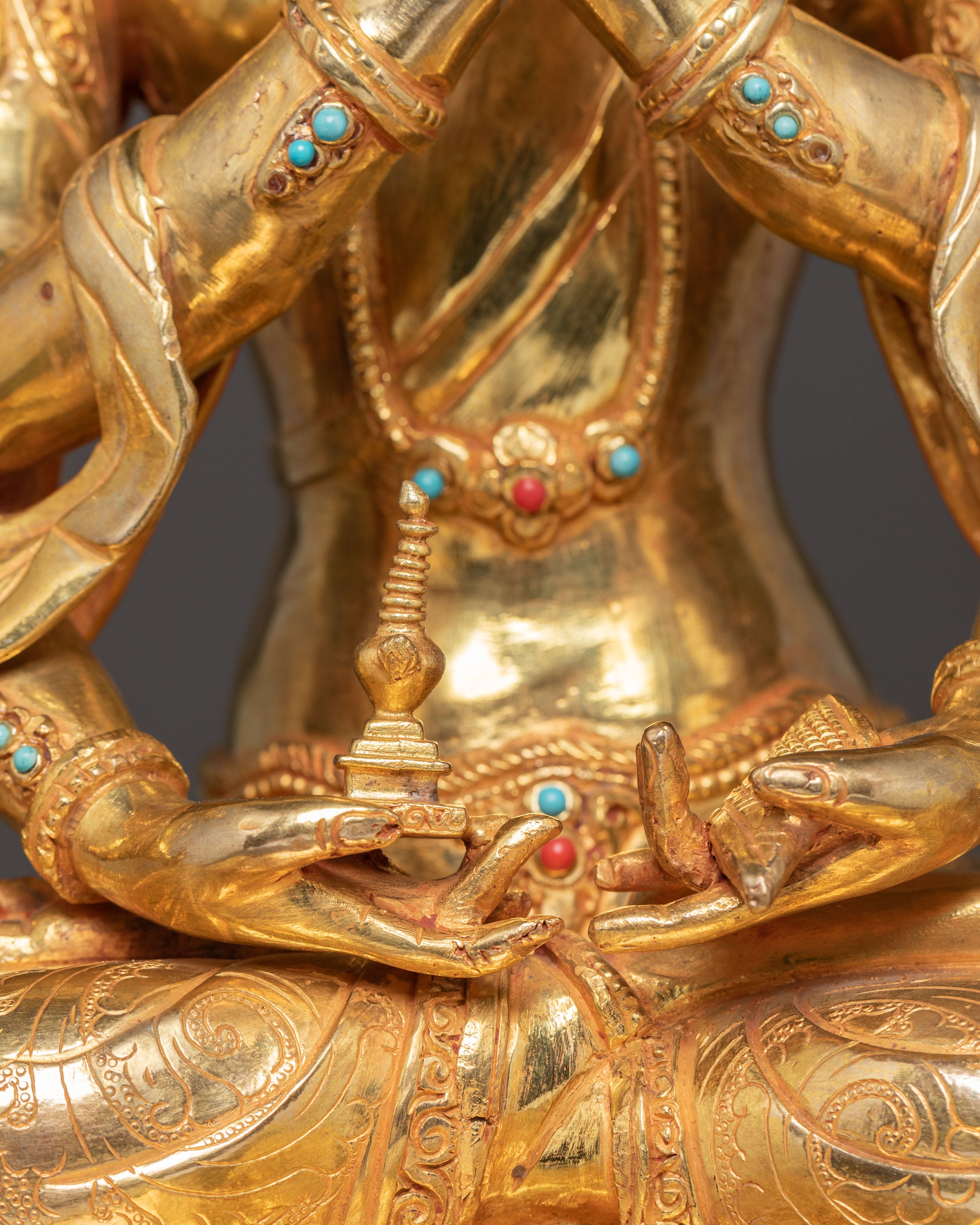 Magnificent Chundi Golden Statue | Embodiment of Purification and Power