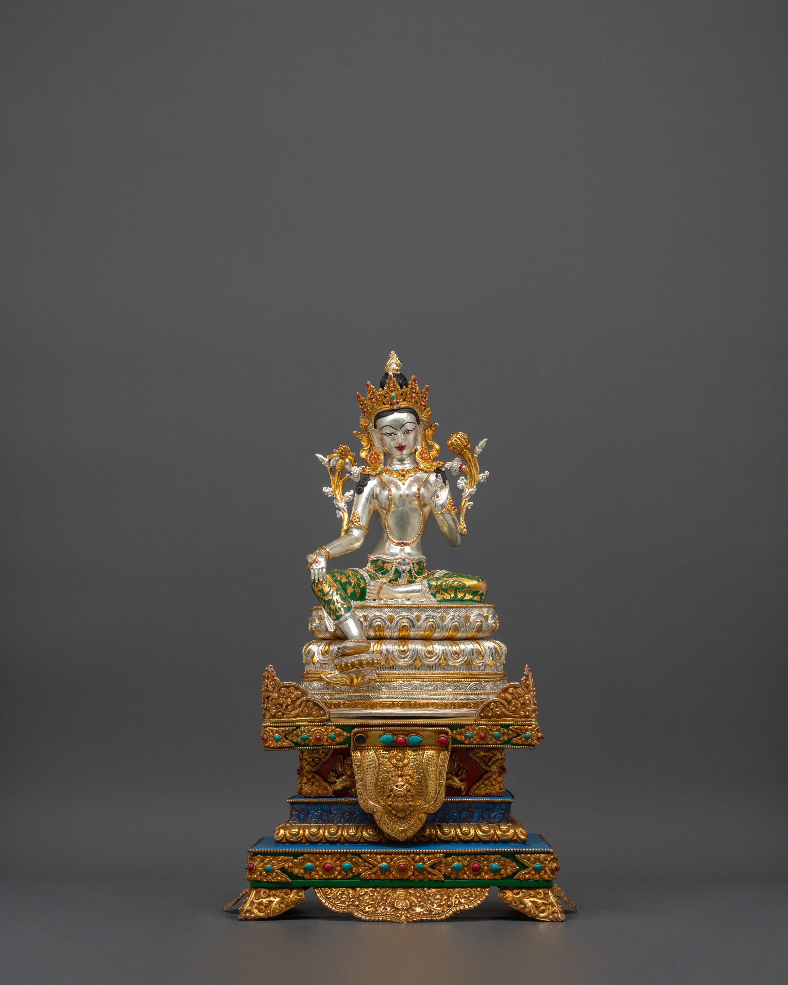 Handcrafted 21 Tara Sacred Statue Set | Manifestations of the Divine Compassion