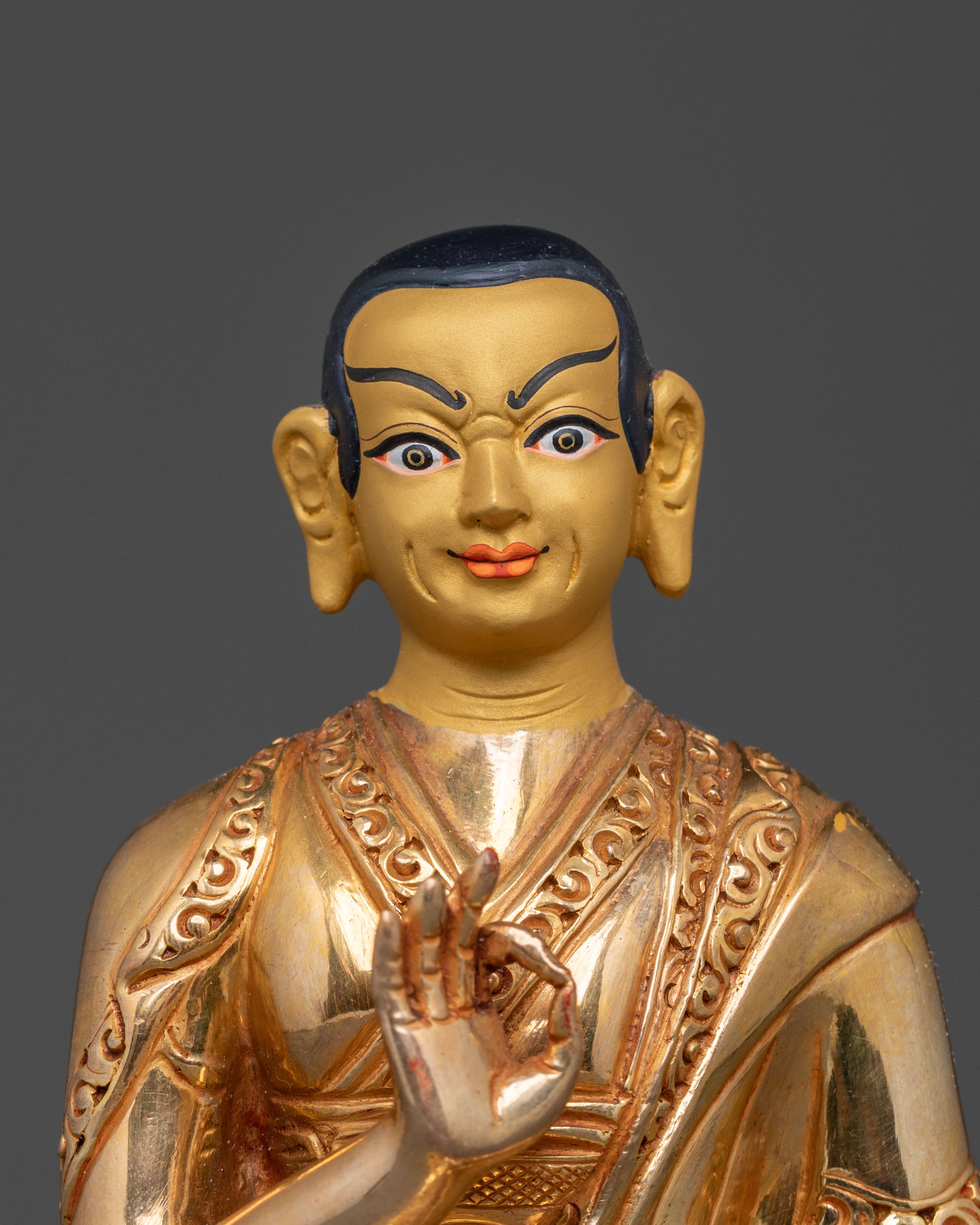 Tsongkhapa with Disciples Statue Set