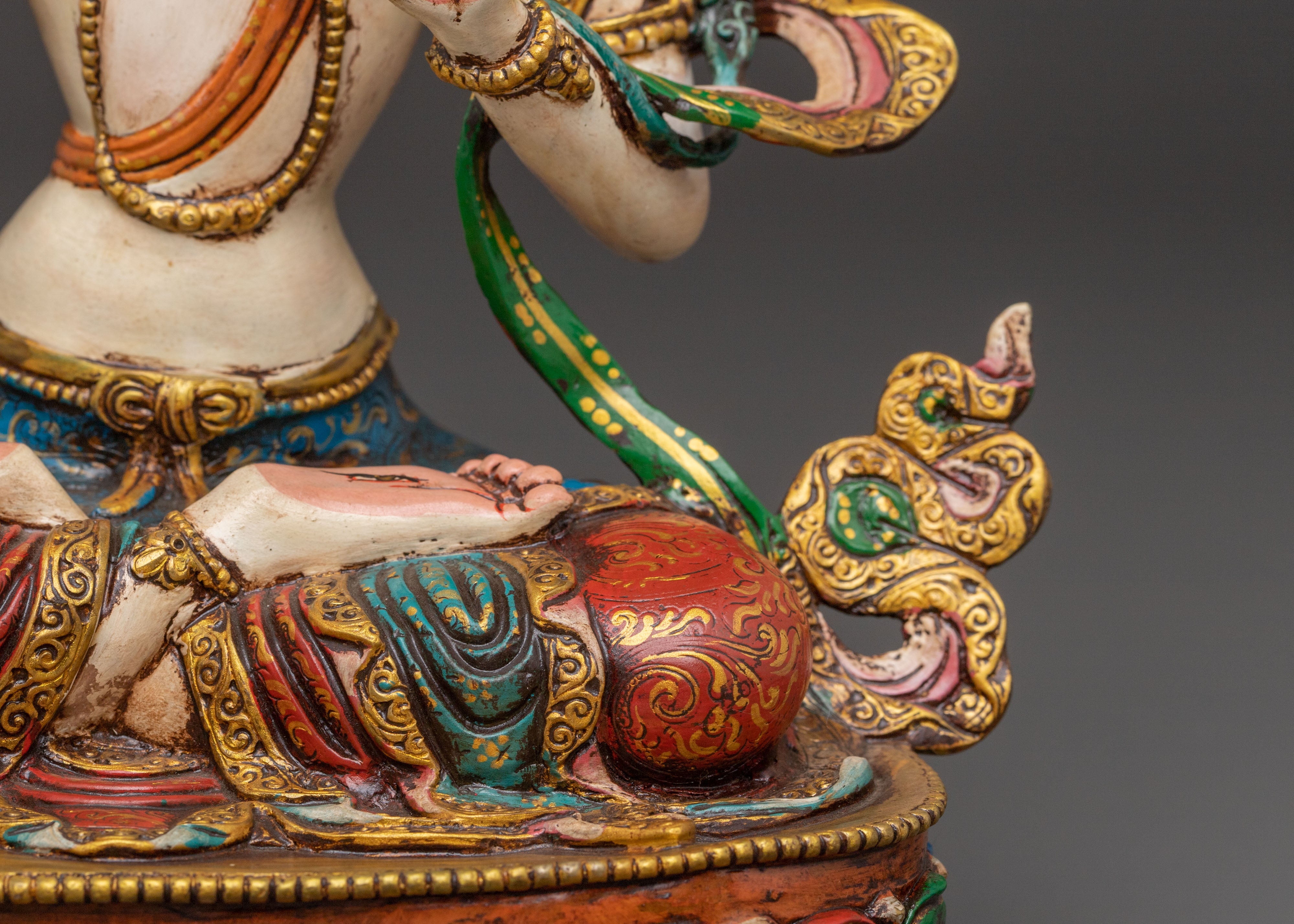 White Tara 24K Gold Gilded Statue | Longevity Icon