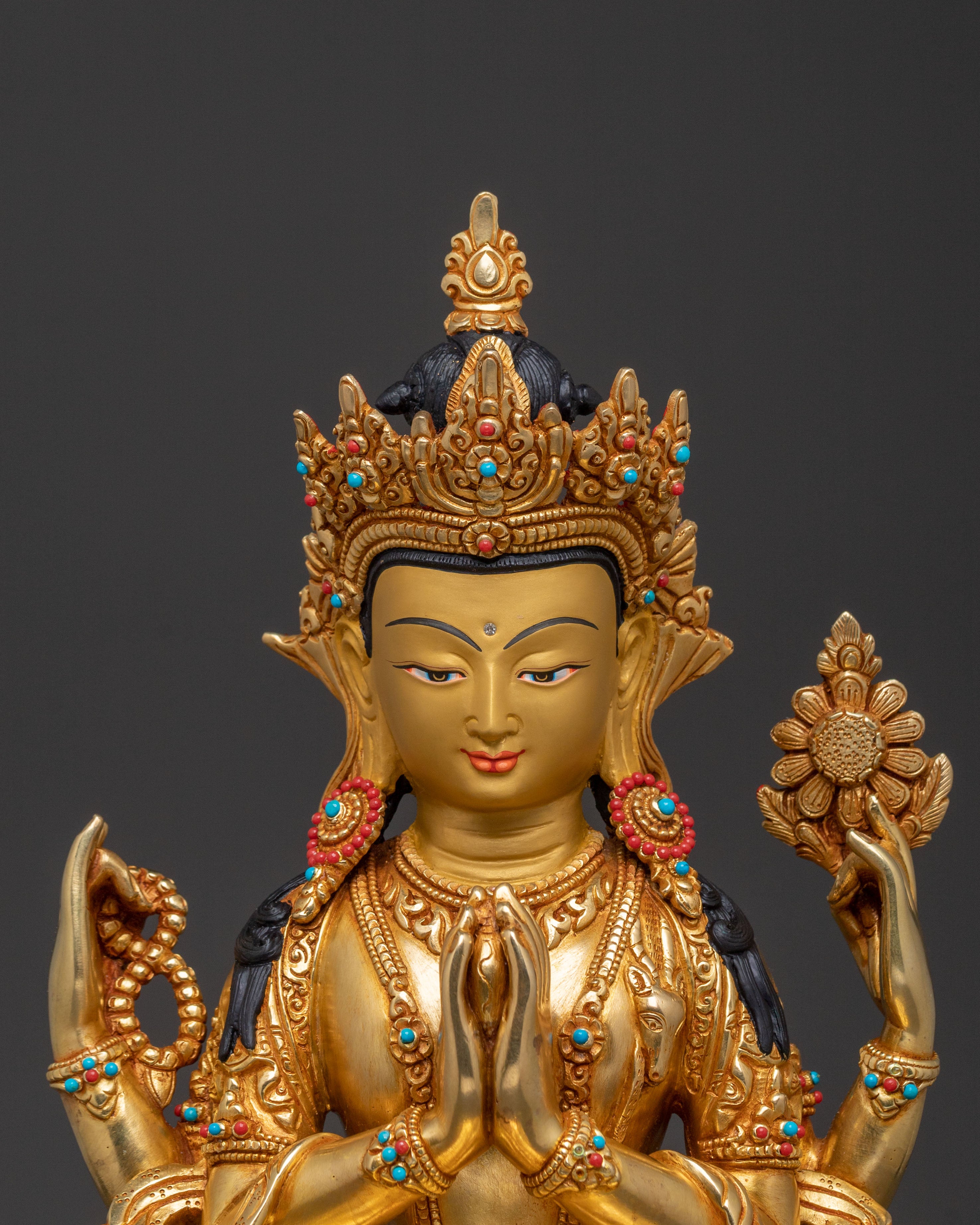 Bodhisattva Chenrezig Statue | Himalayan Serenity