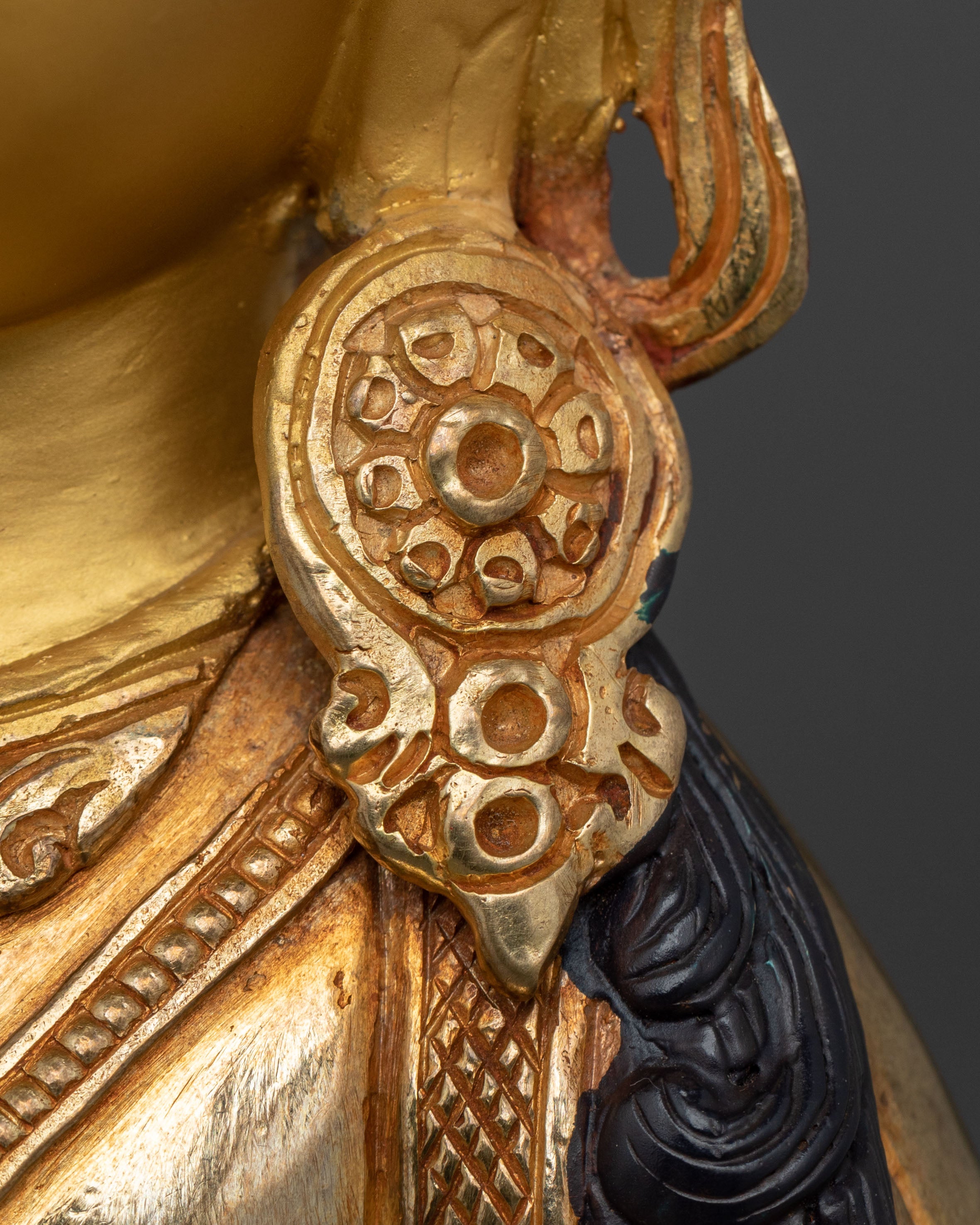 Tibetan Vajrasattva Meditation Statue | 24K Gold Gilded
