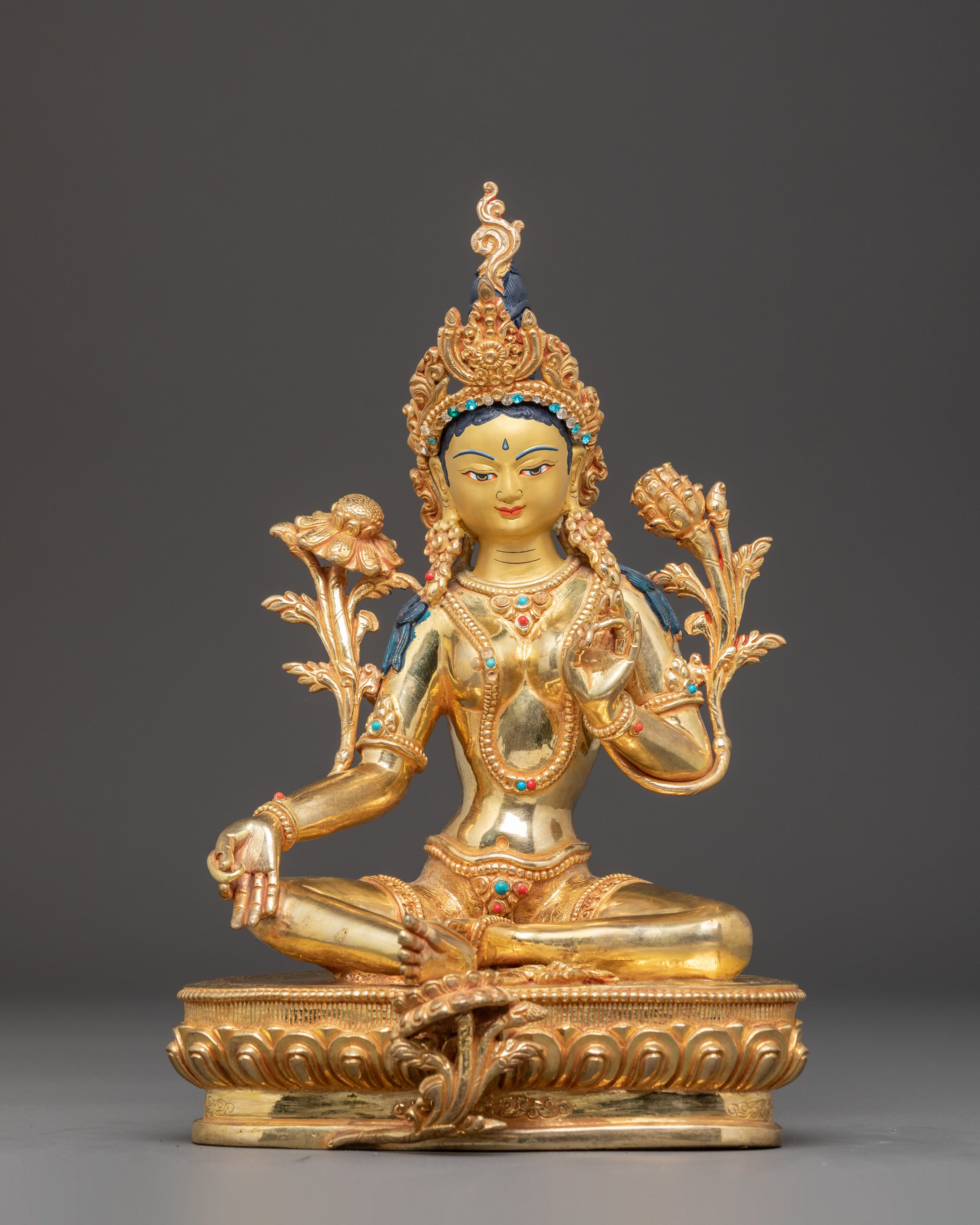 Handcrafted Shyama Tara Statue: Mother of All Buddhas