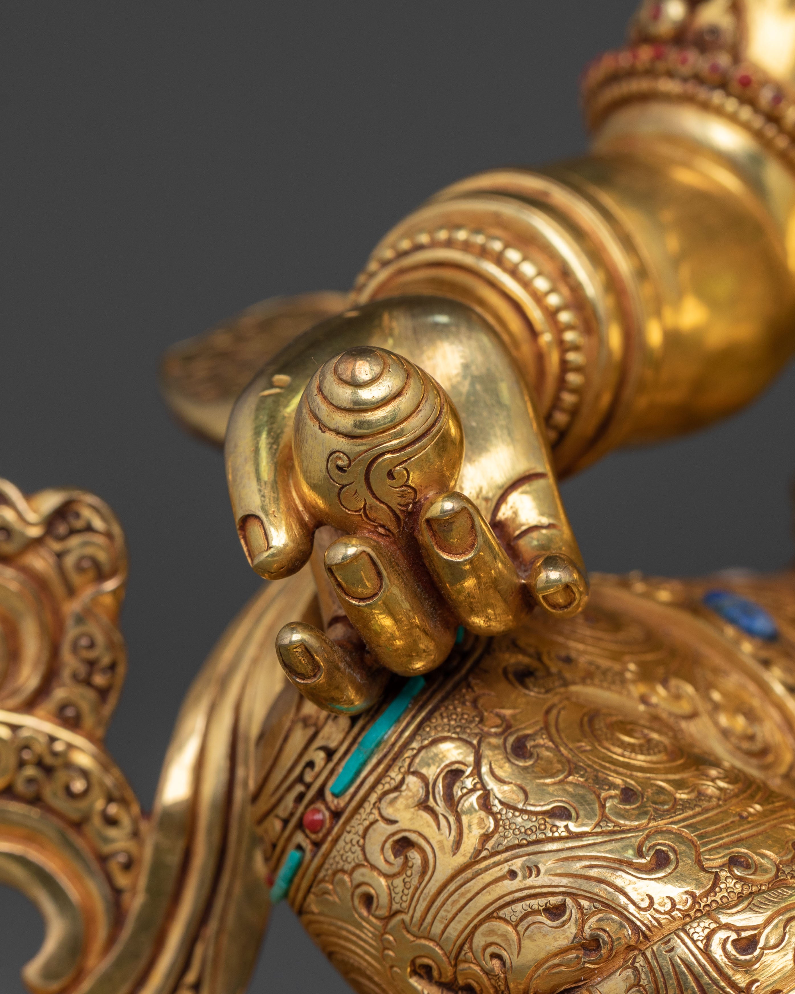 Handcrafted Dzambhala Statue: Wealth Blessing
