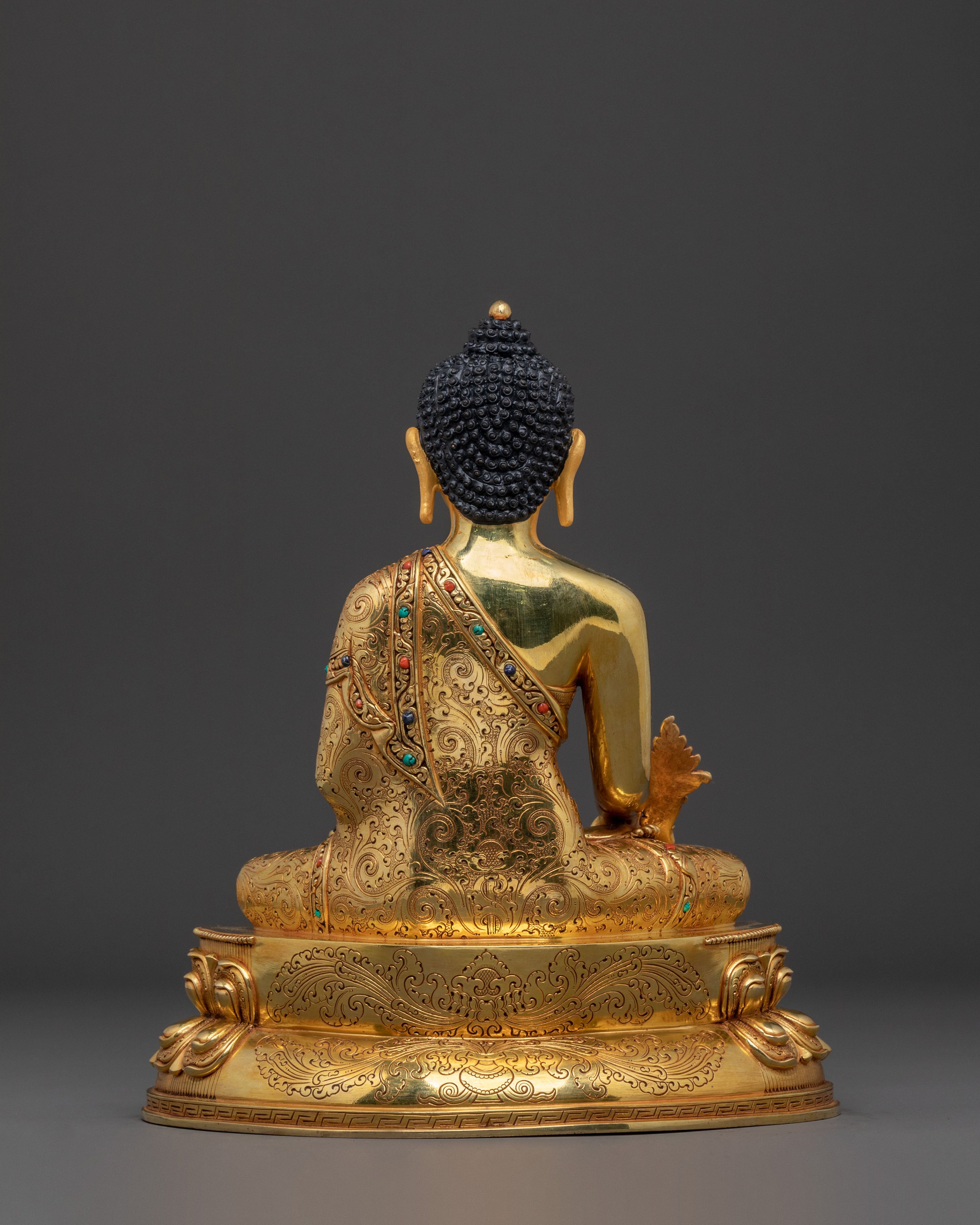 Medicine Buddha Golden Figurine | Spiritual Healing