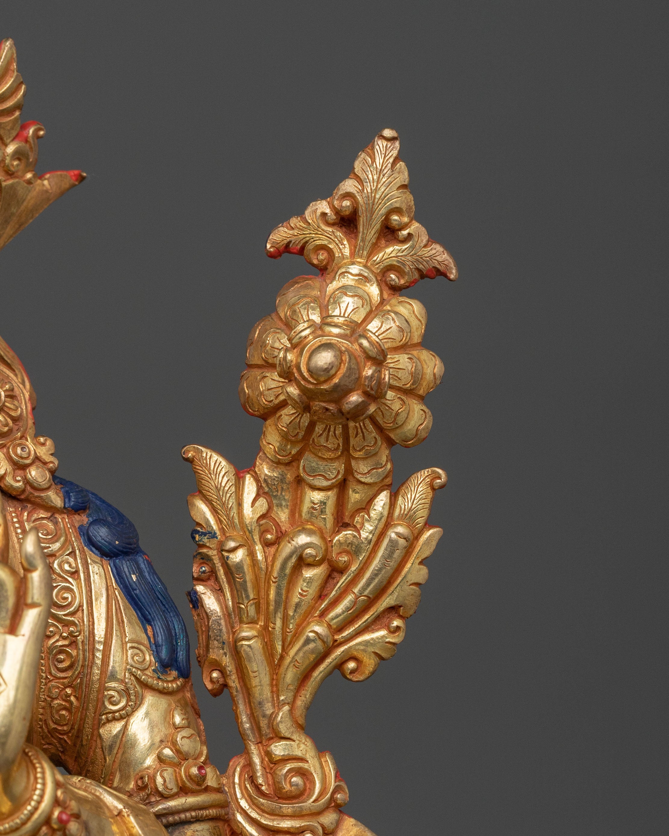 Green Tara Ritual Statue | | Handcrafted Buddhist Goddess Sculpture