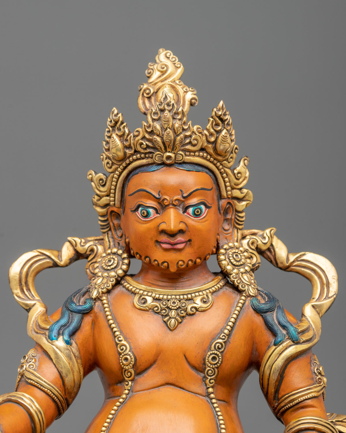 Dzambhala Copper Sculpture | Tibetan Sacred Figurine