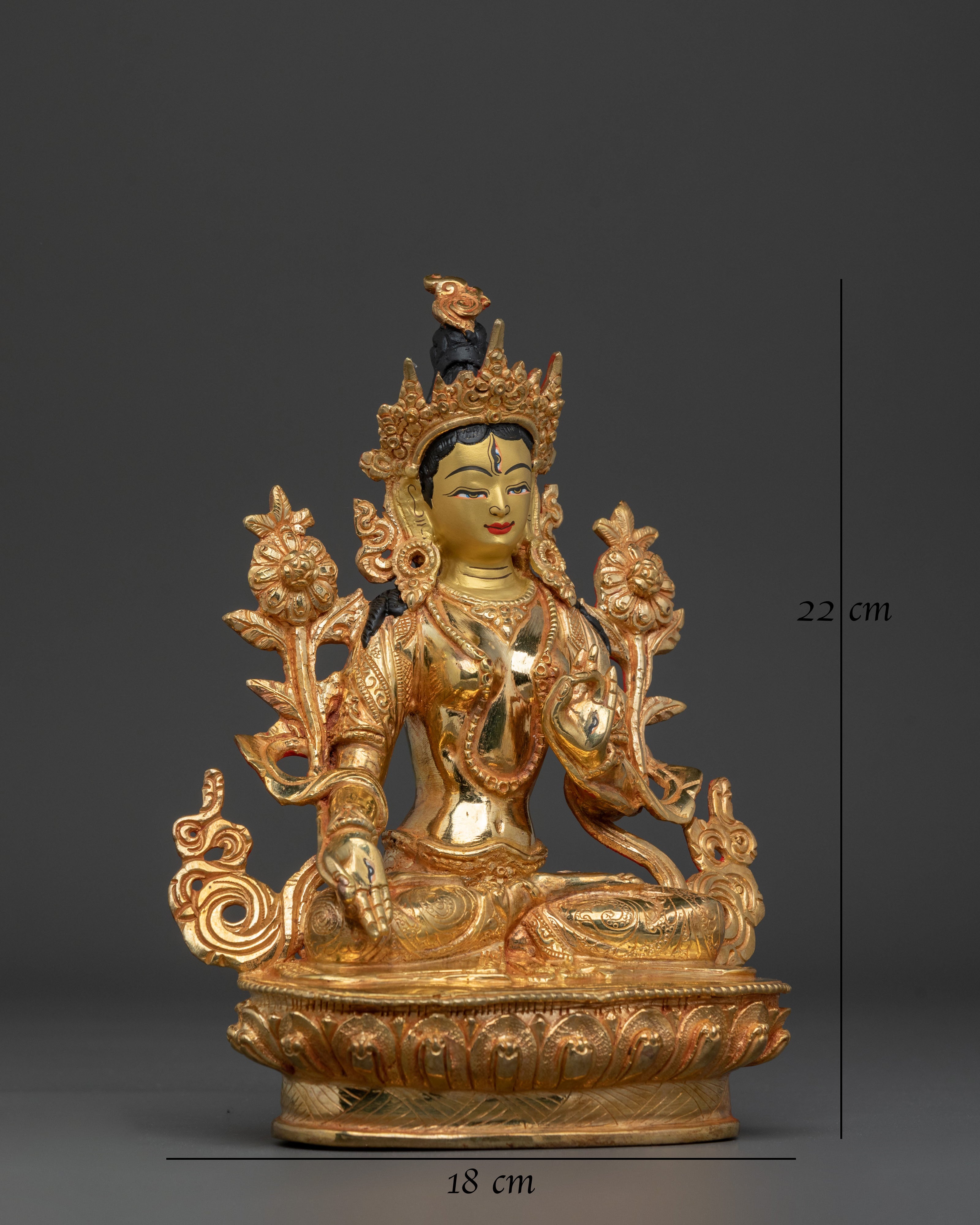 White Tara Sculpture | Seven Eyed Goddess