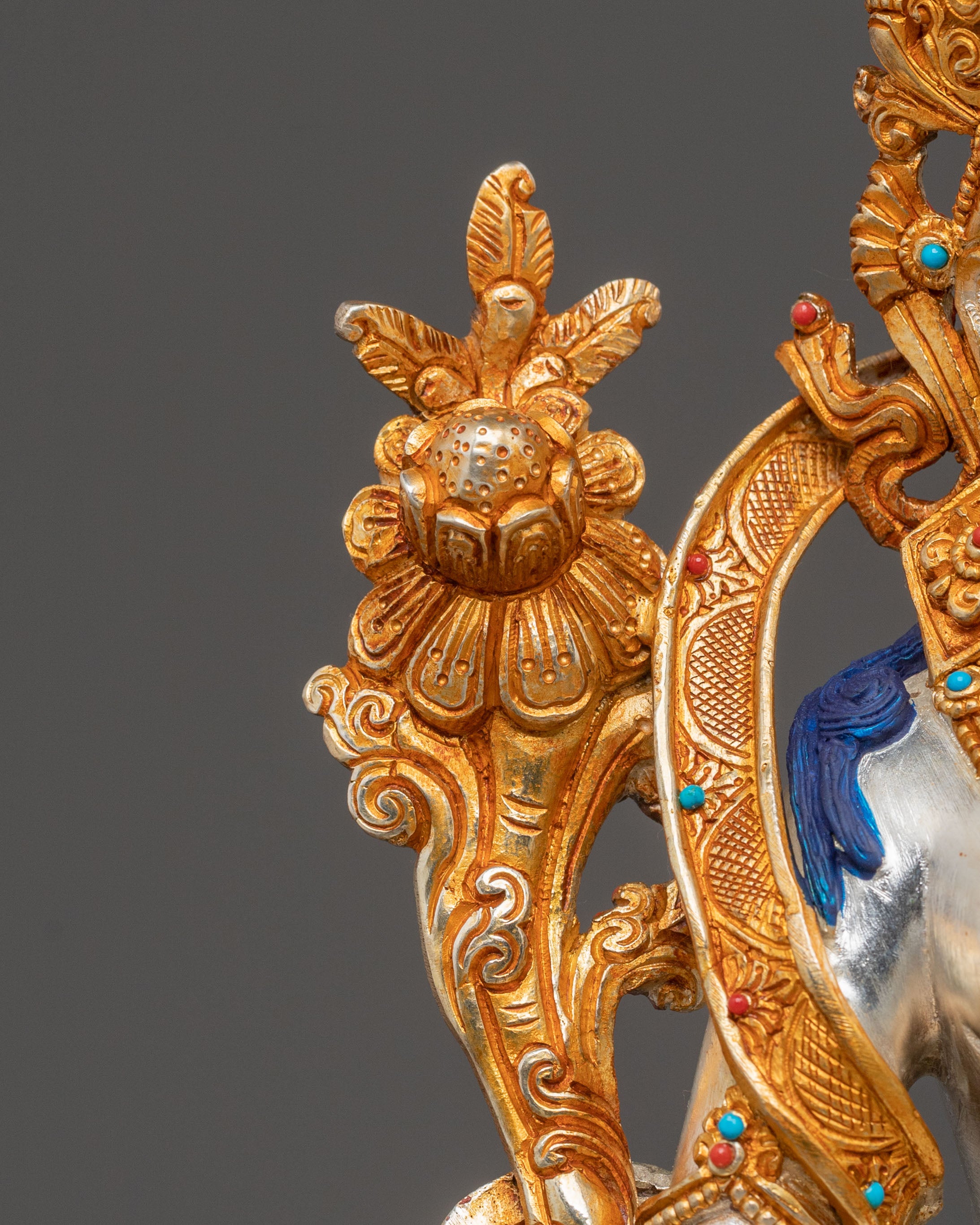 Green Tara Statue – Serene Copper Sculpture