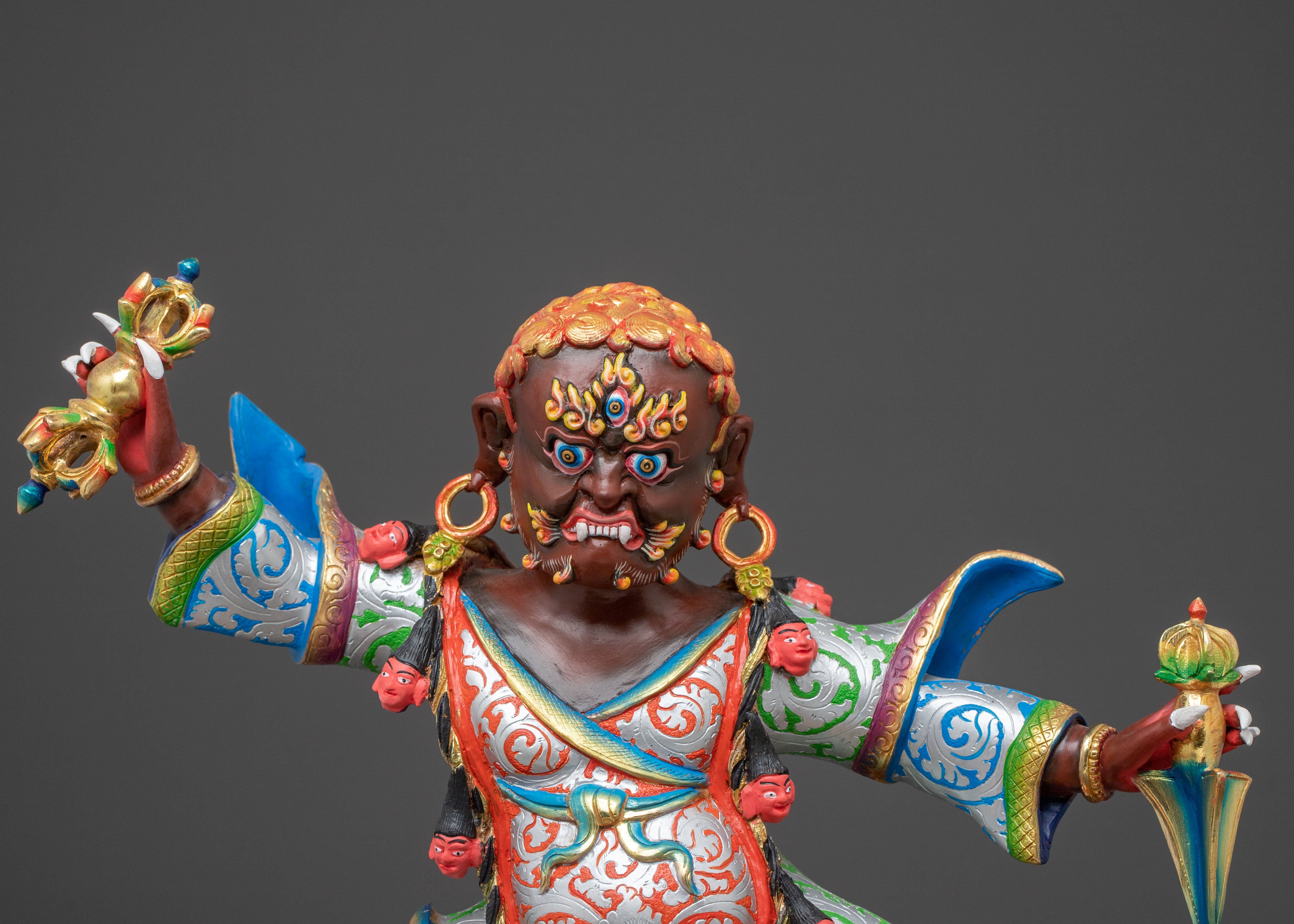Dorje Drollo Tantric Protector Sculpture for Altar
