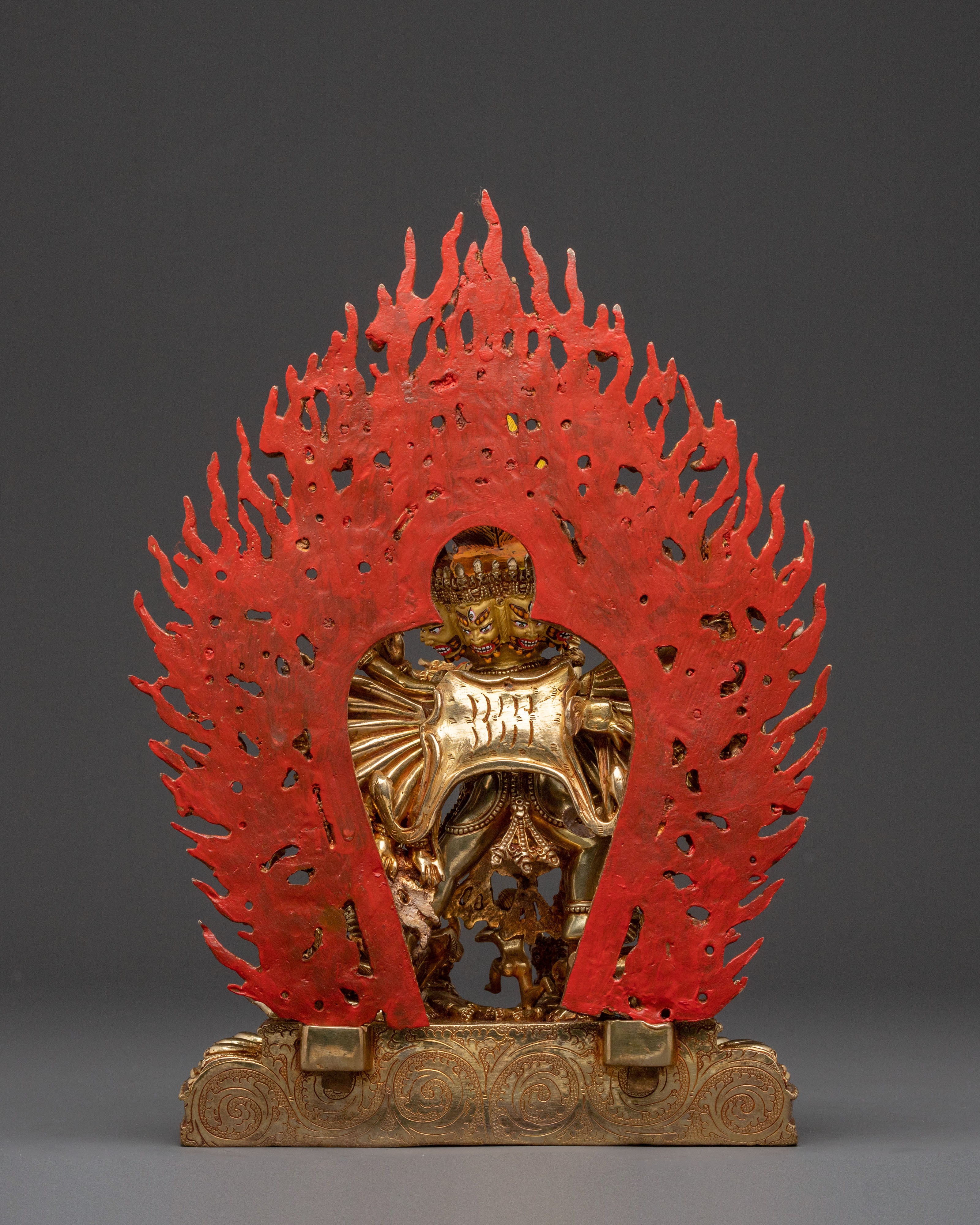 Destroyer of Death Yamantaka Statue – Handcrafted Copper Masterpiece