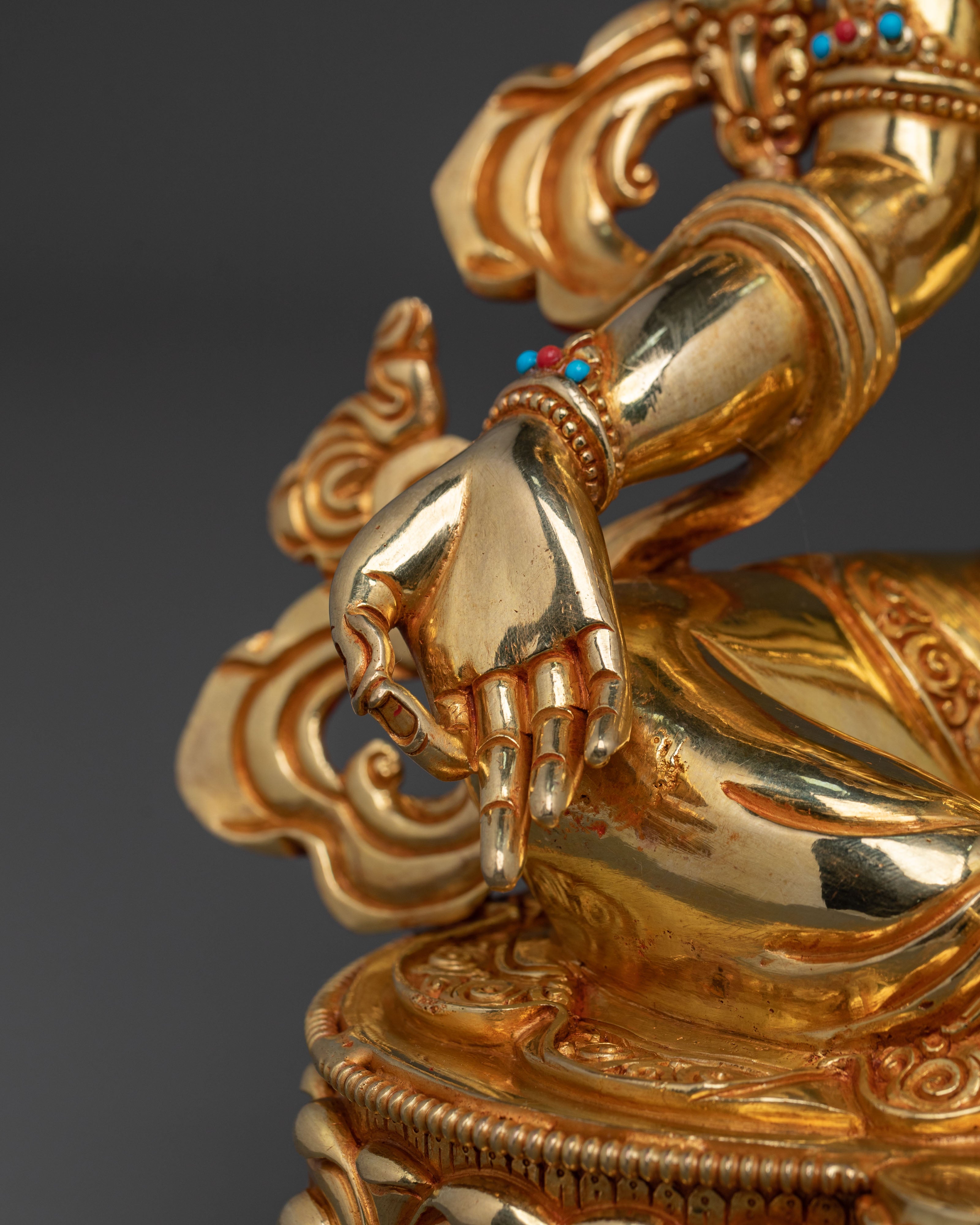Tibetan Buddhist Goddess Green Tara Figurine | Goddess of Compassion