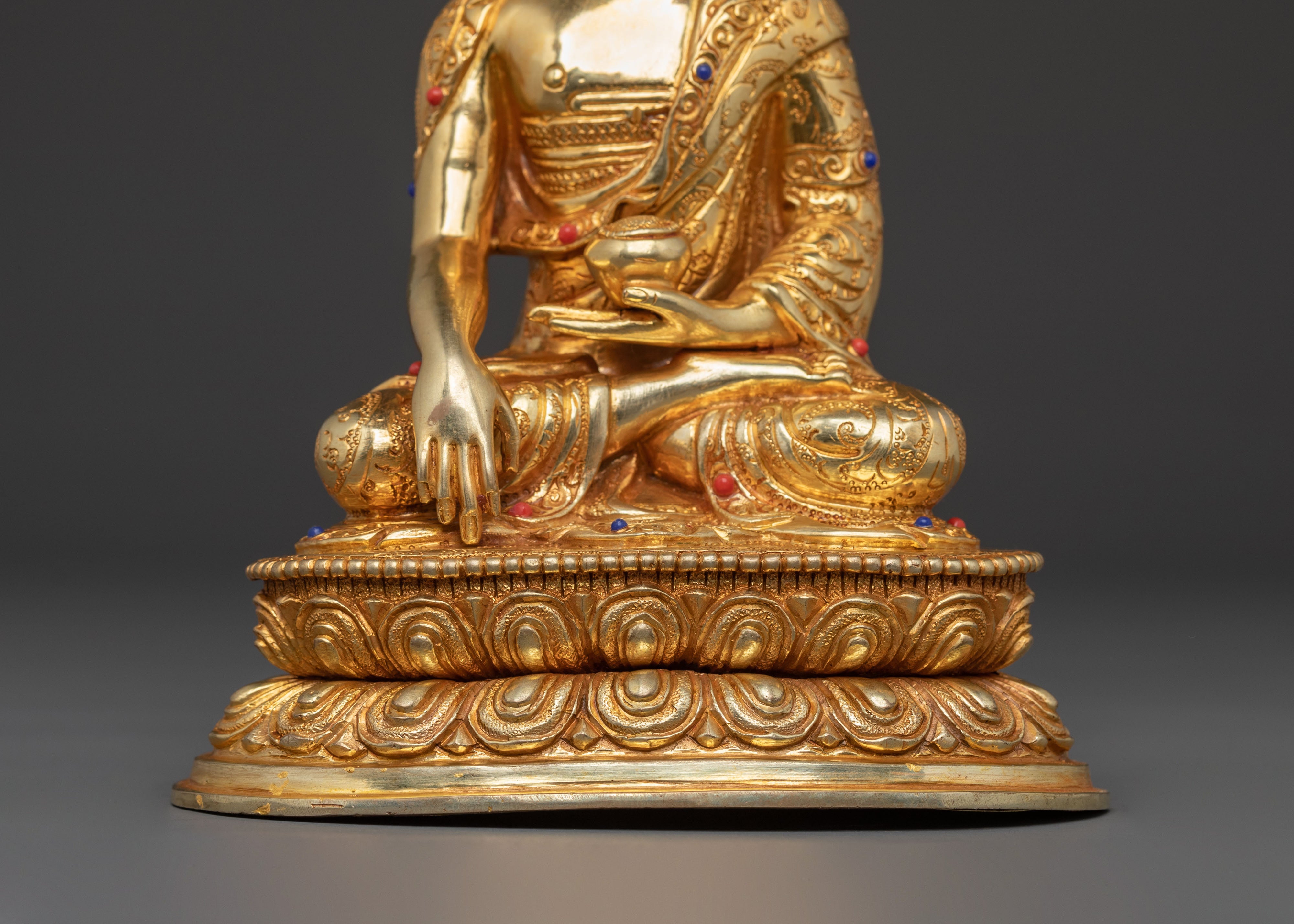 Shakyamuni Buddha: 24K Gold Gilded Serenity