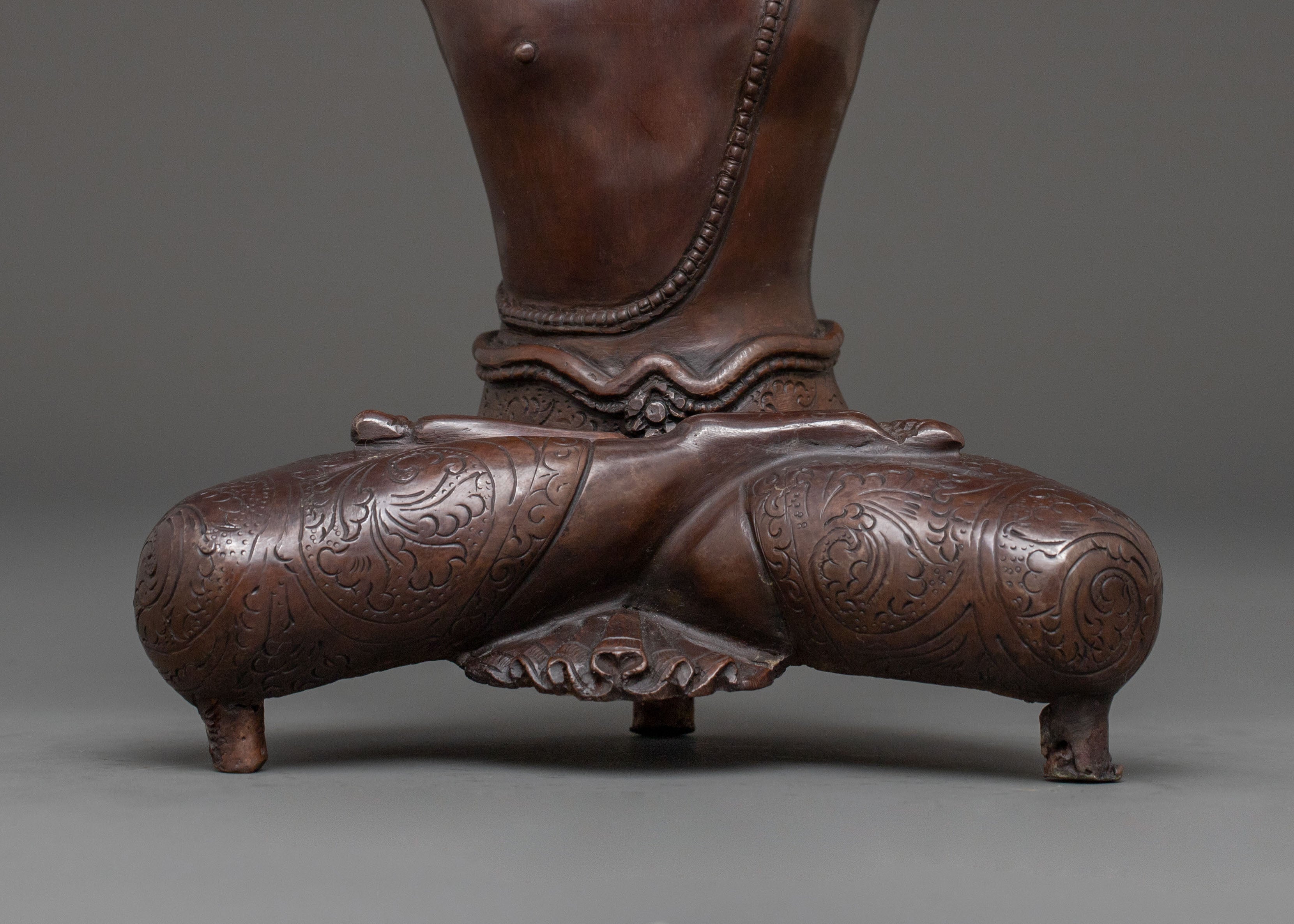Indra Oxidized Copper Statue | Hindu Protector Deity