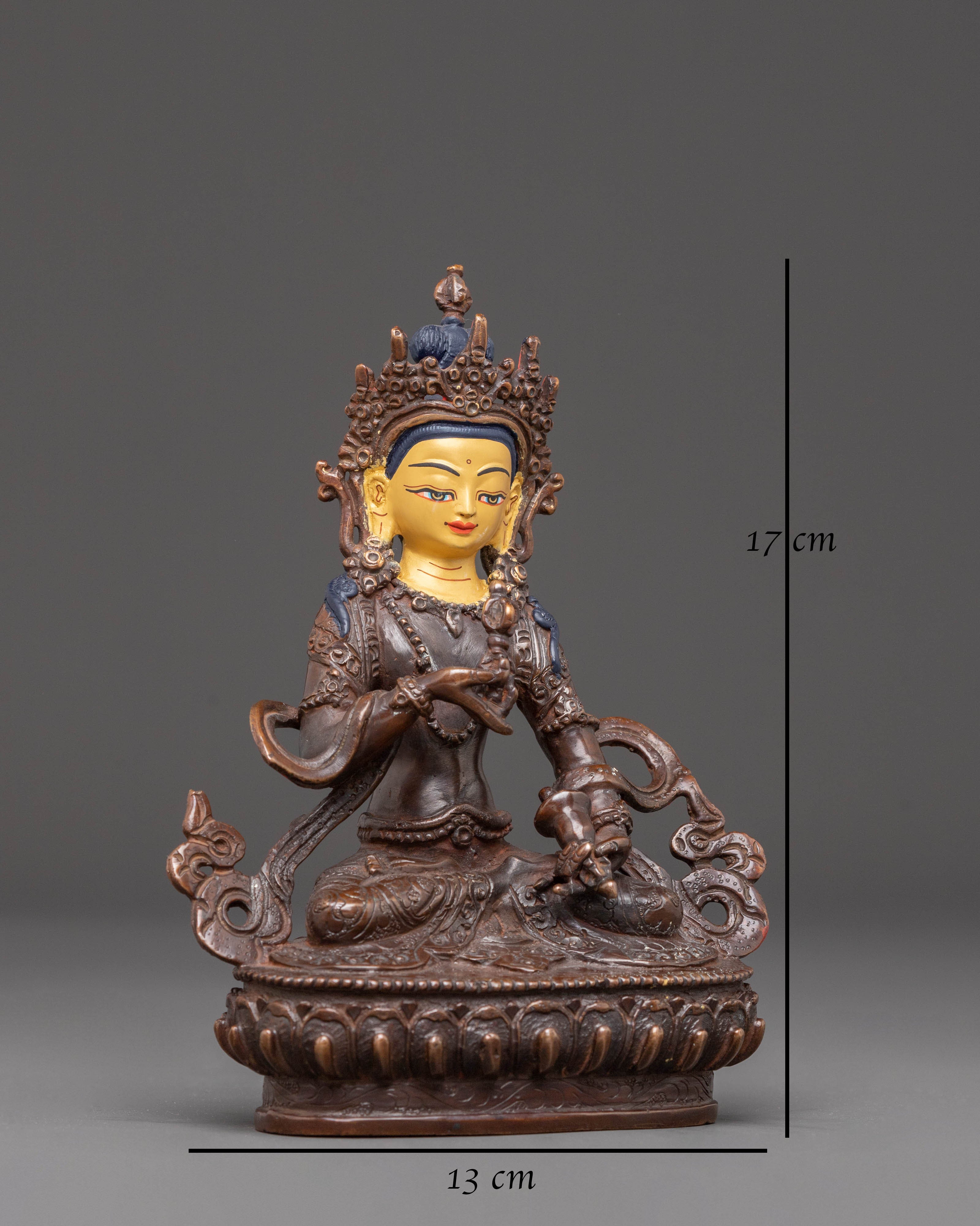 Handcrafted Vajrasattva Golden Statue | Purification Deity