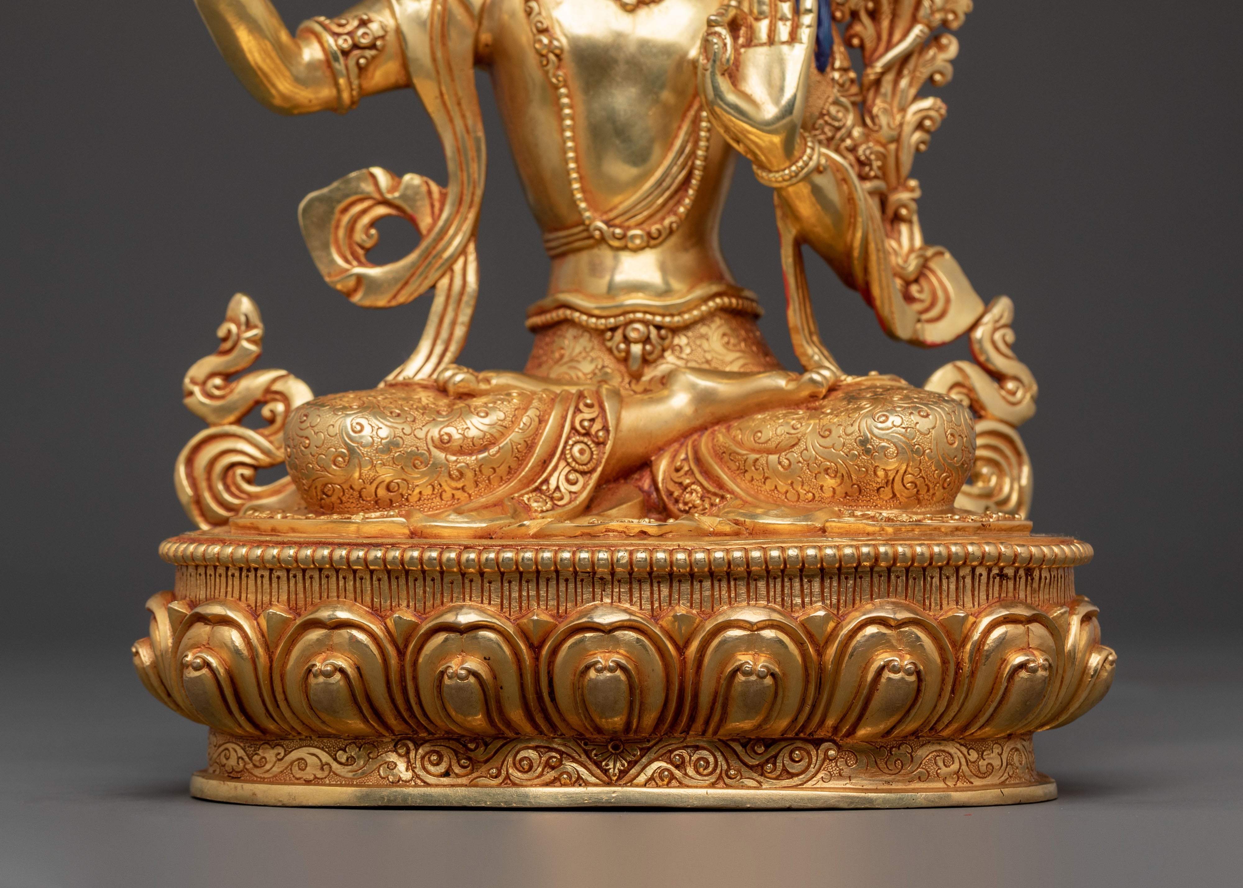 Manjushri Supreme Wisdom Golden Statue