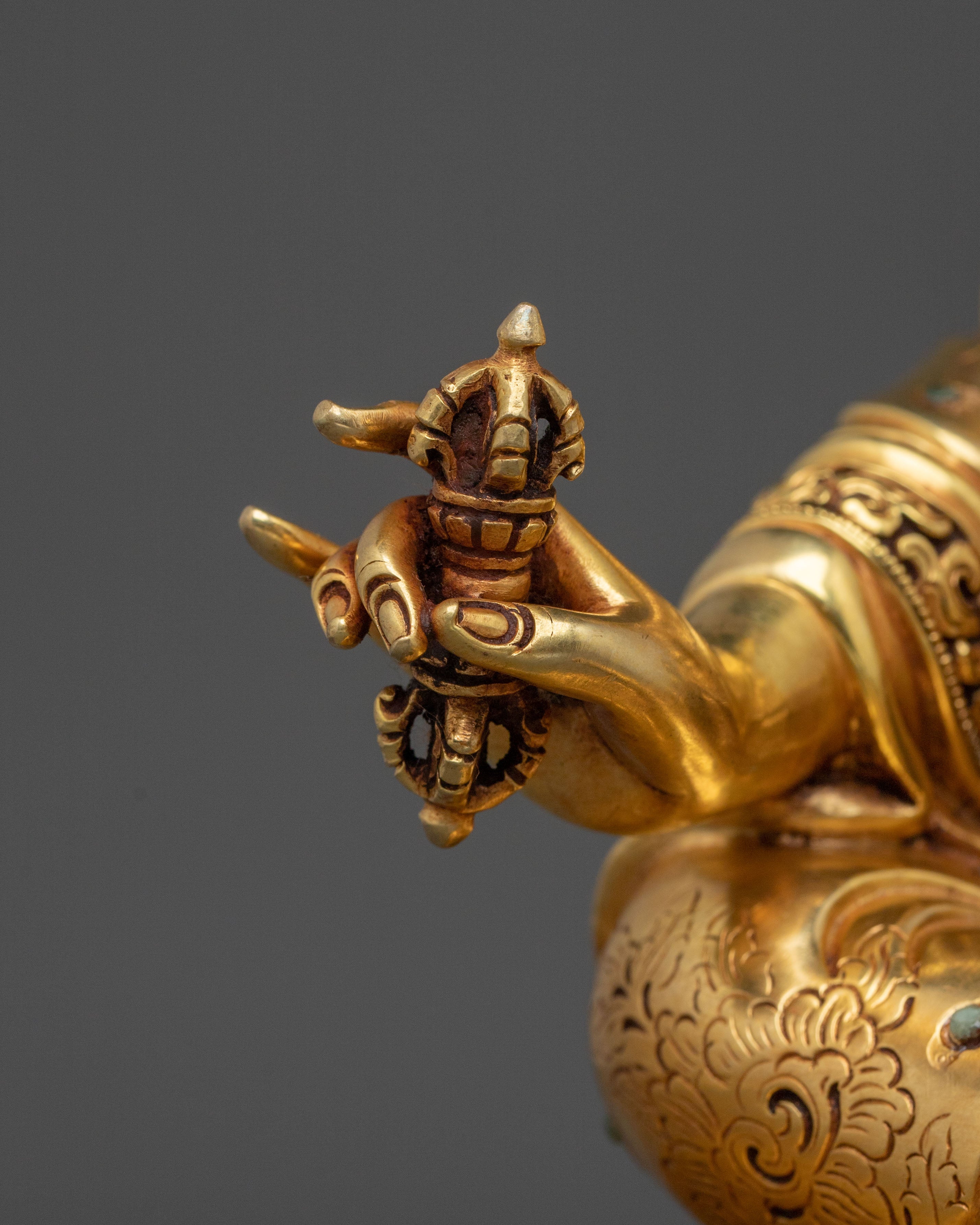 Guru Rinpoche Enlightenment Statue: Buddhist Altar Decoration