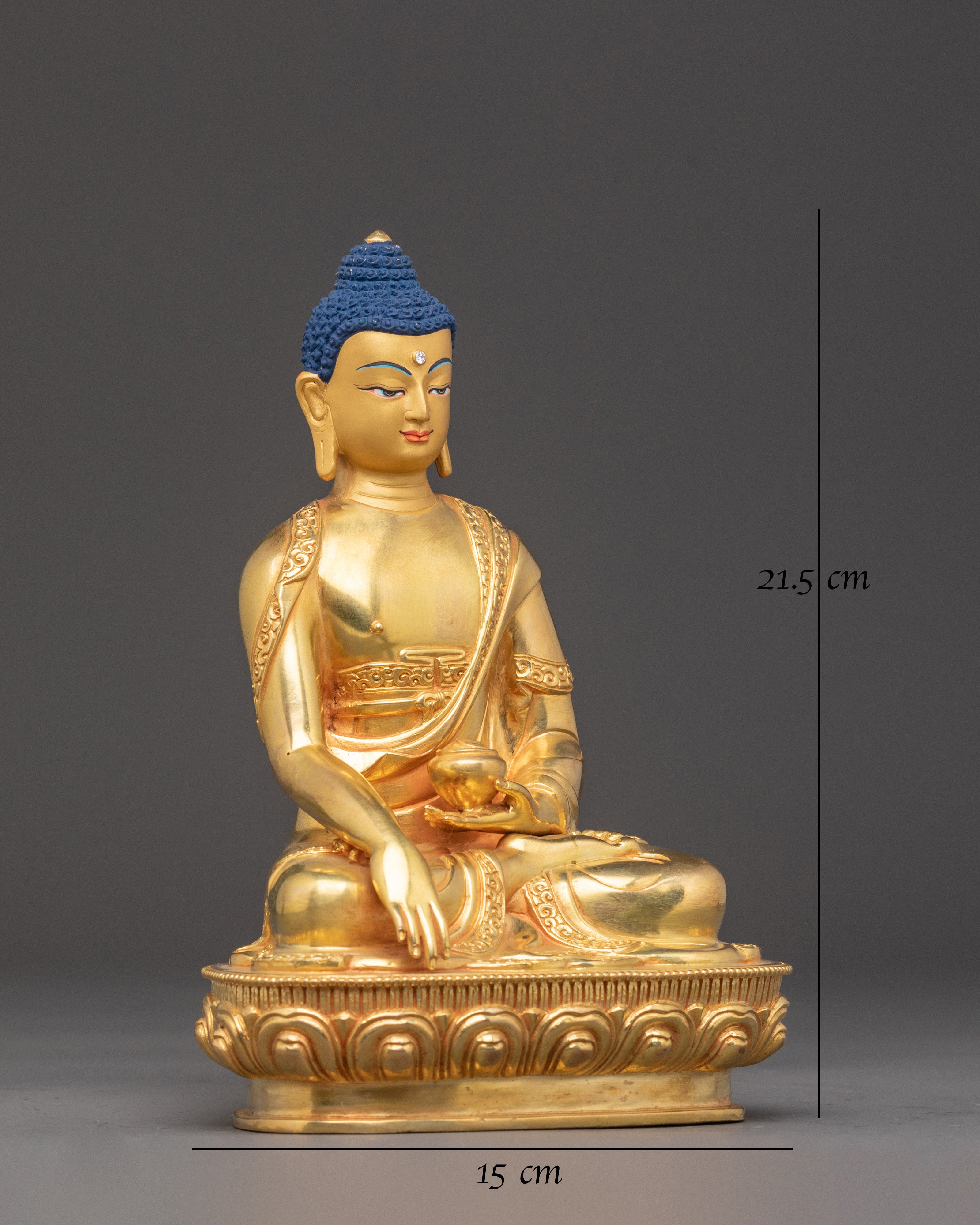 Shakyamuni Buddha Golden Handmade Statue