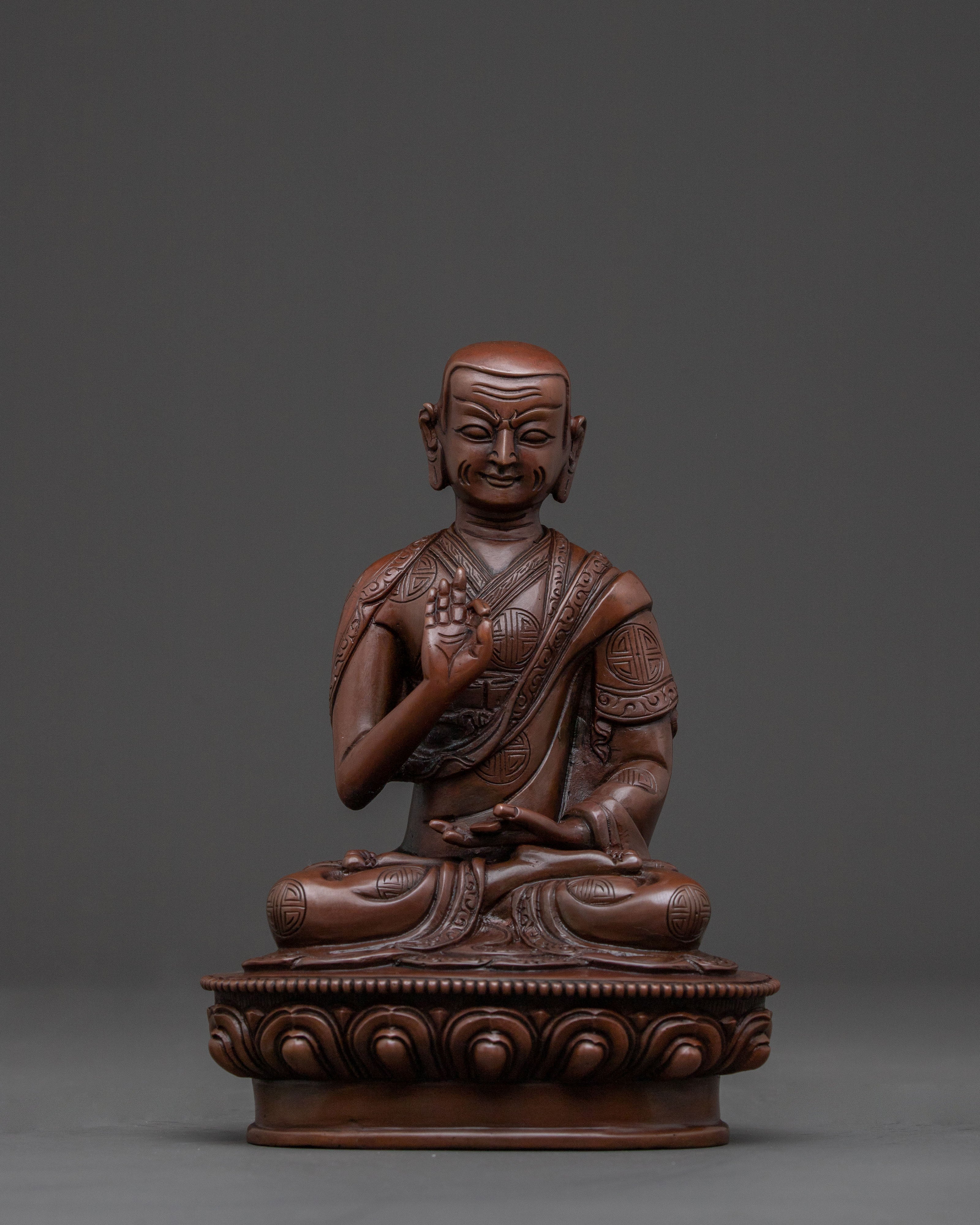 Tsongkhapa with Disciples Handcrafted Statue | Home Decor