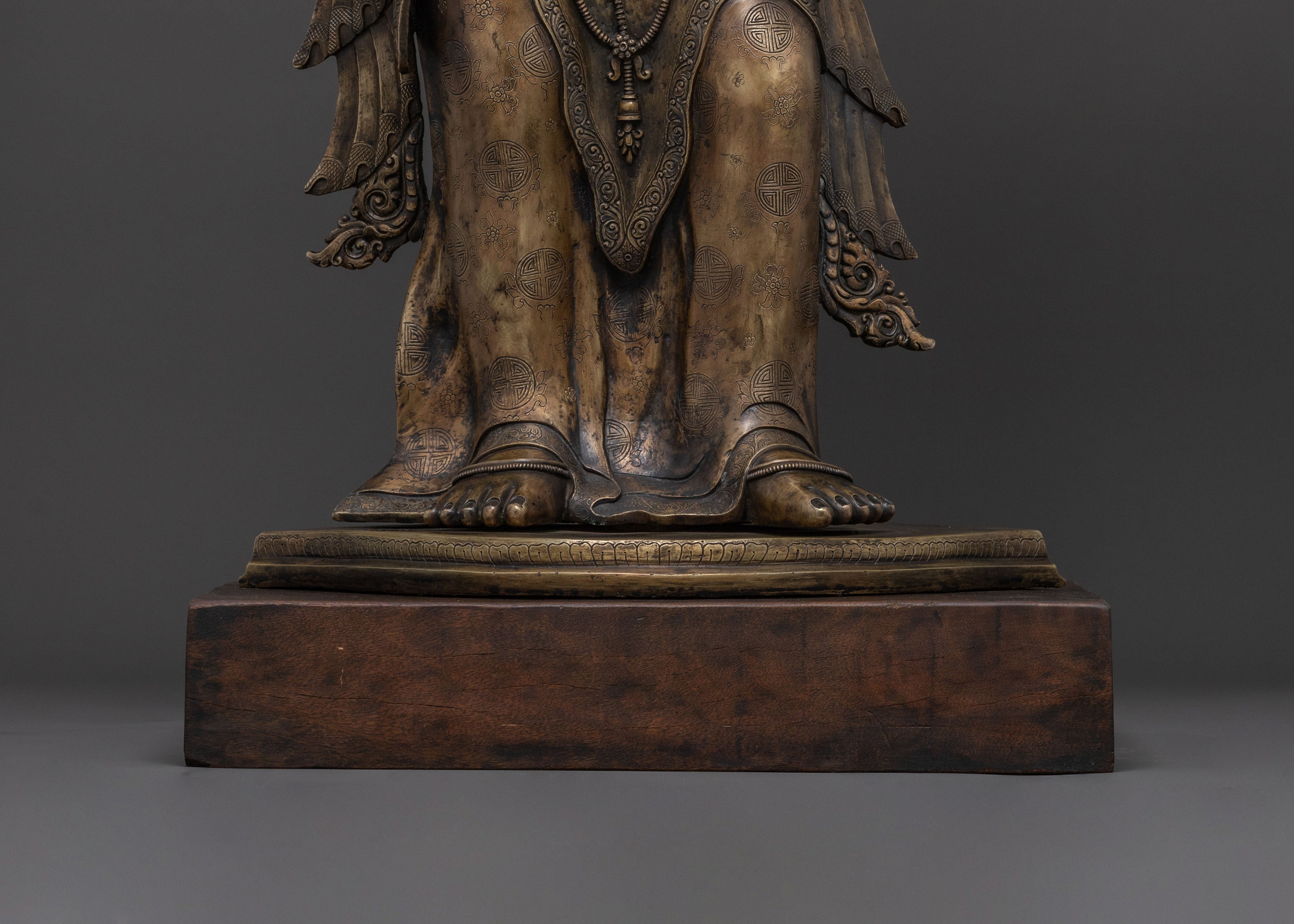 Padmapani Traditional Statue | Lotus-Bearing Bodhisattva