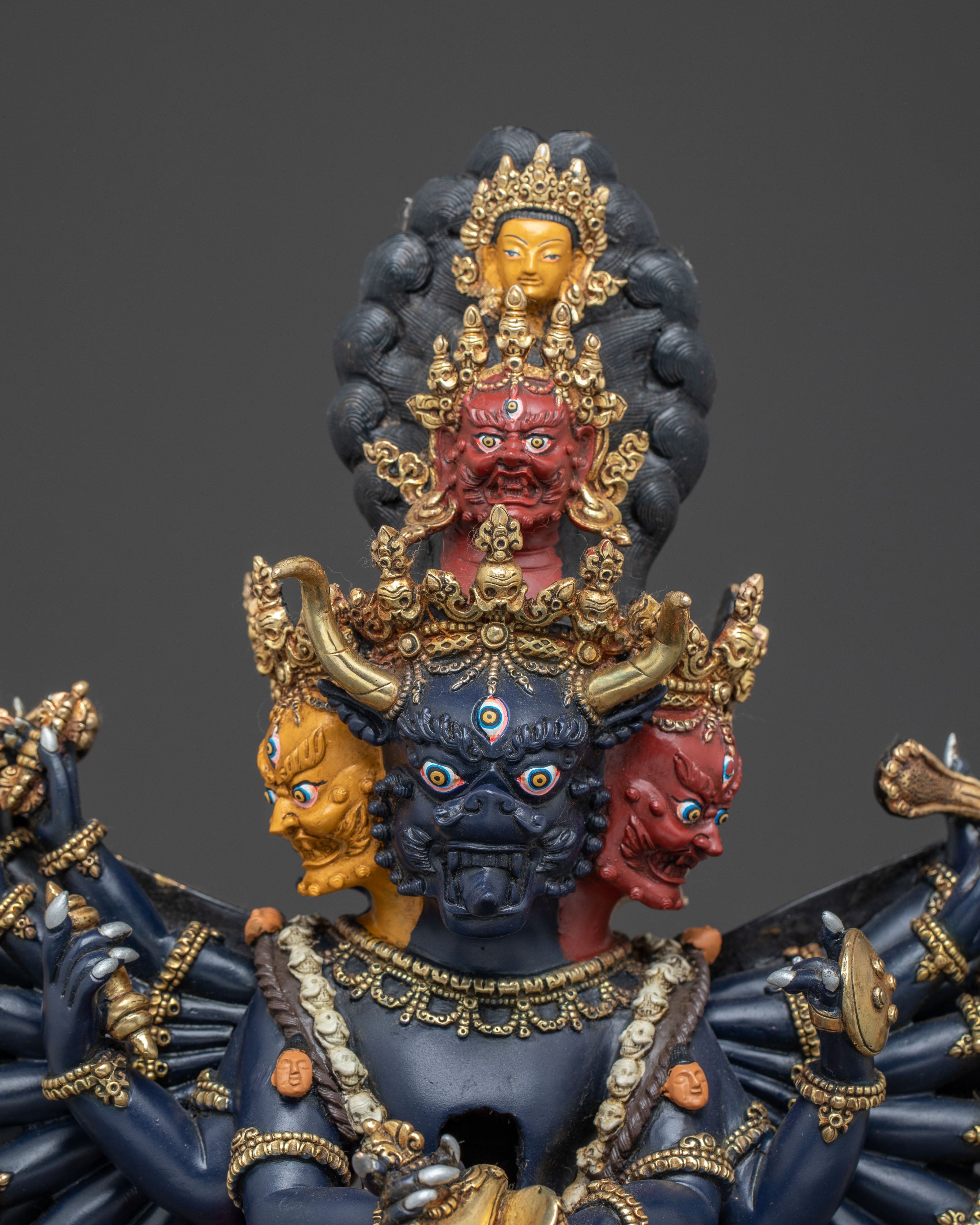 Tibetan Protector Deity Yamantaka Statue | Powerful Tantric Form