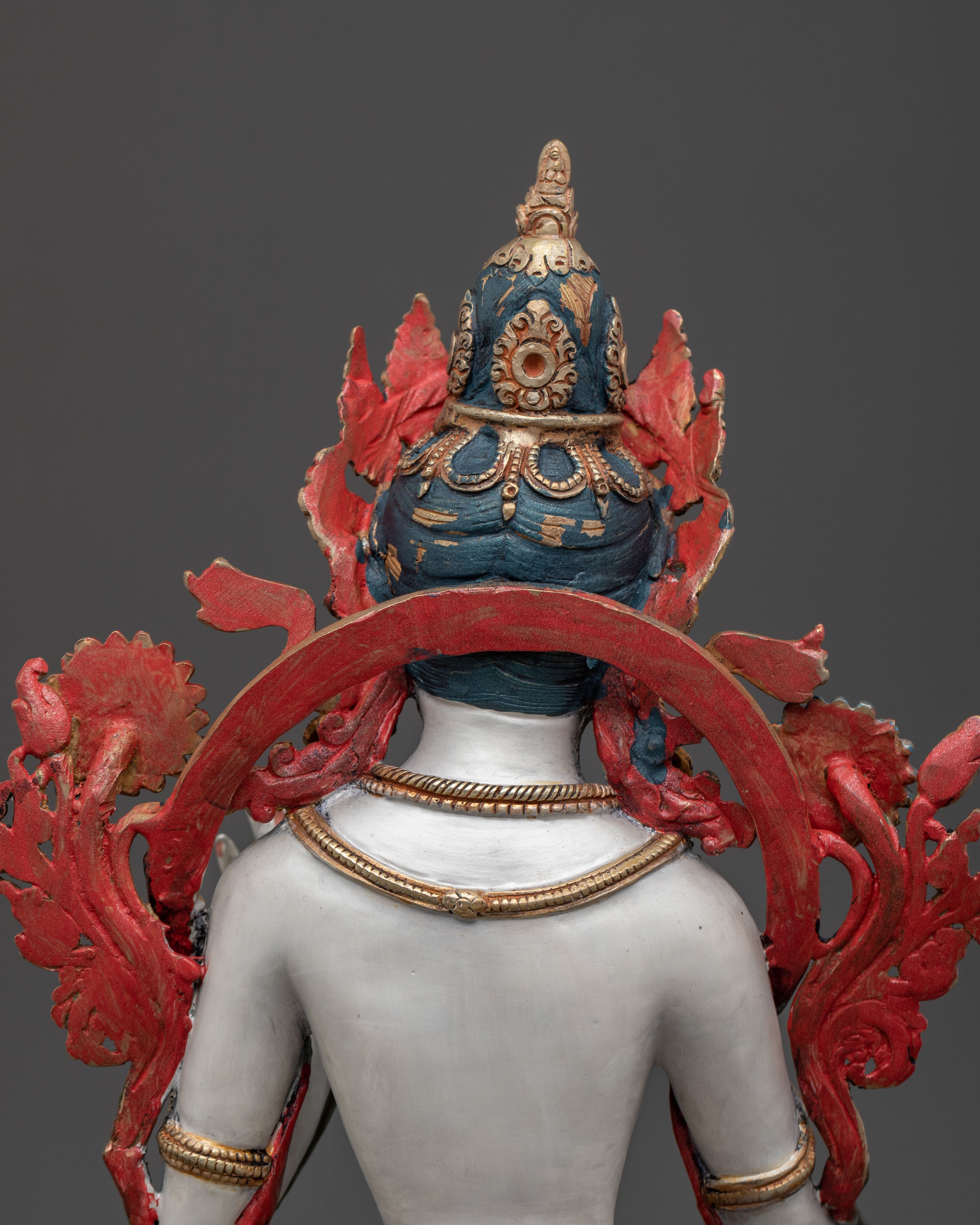 White Tara Wisdom Sculpture | Tibetan Goddess