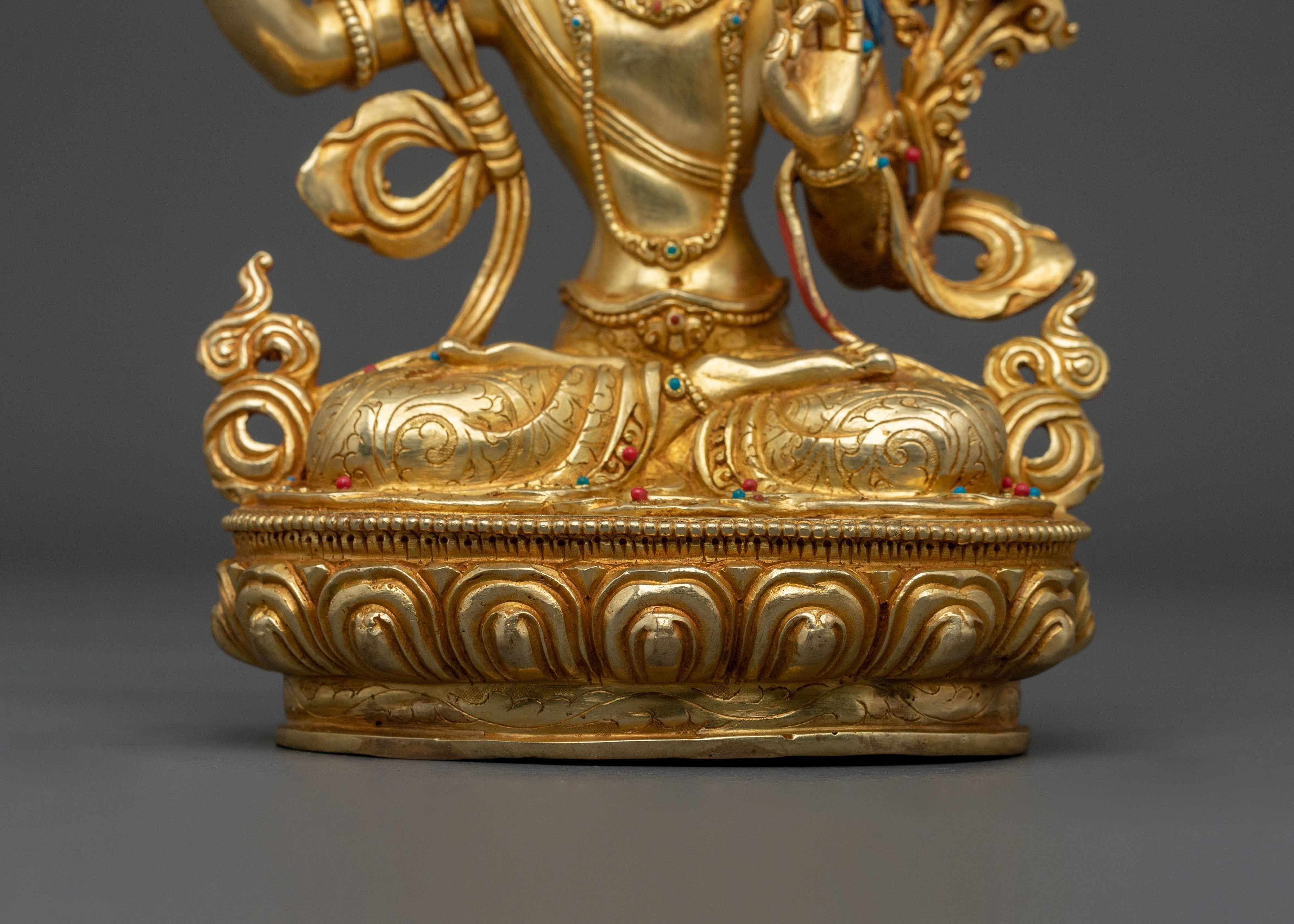 Manjushri Buddhist Statue | Made in Nepal