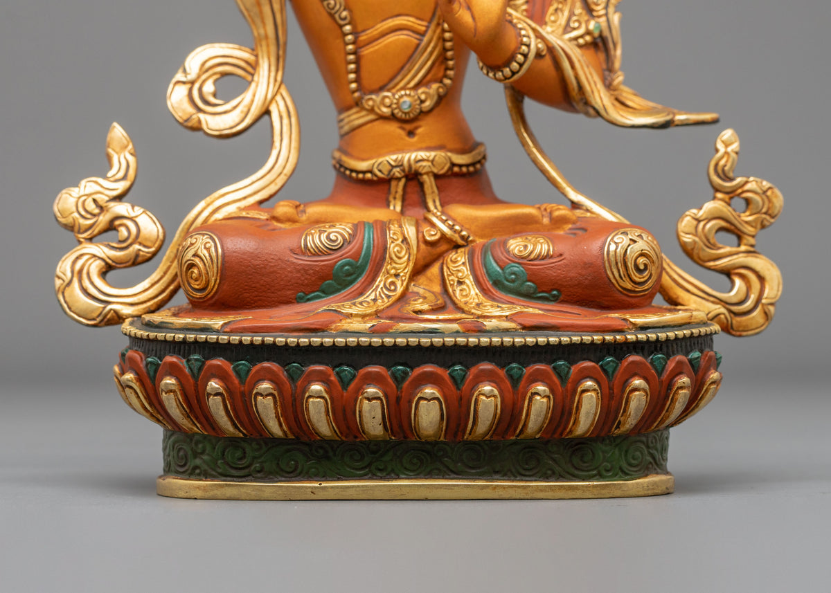 Manjushri Copper Figurine | Made in Nepal